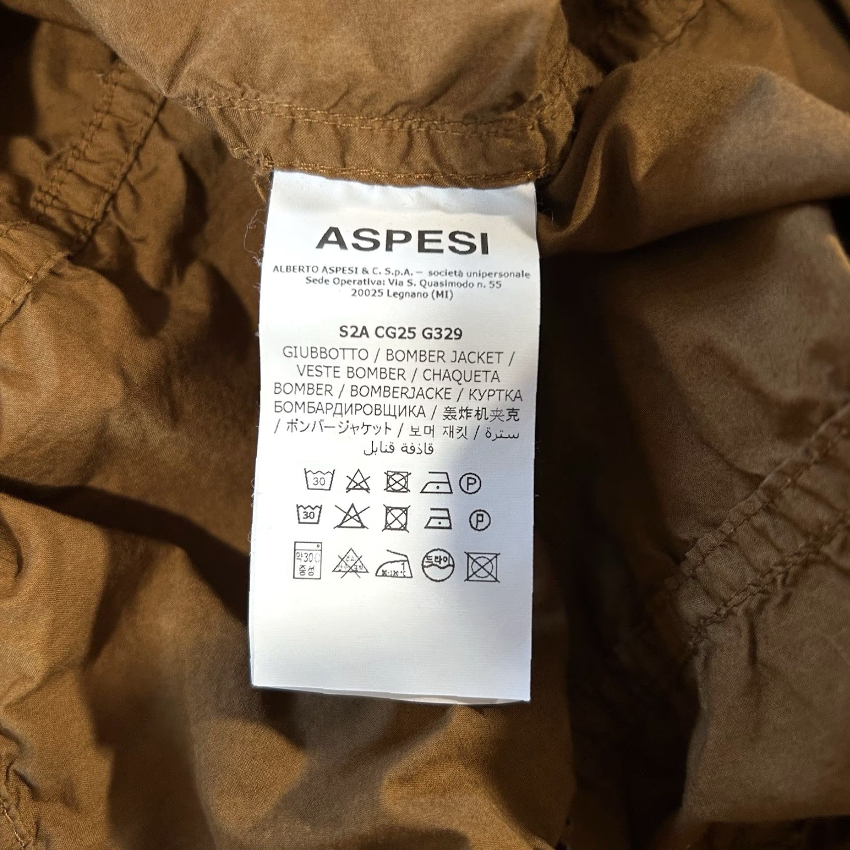 Aspesi Aspesi Bomber Jacket Men’s Medium Knit Cotton Brown Snap Button Casual, Travel, Business Urban Fashion, Streetwear Womens Mens Boys Girls Size US M / EU 48-50 / 2 - 6 Thumbnail
