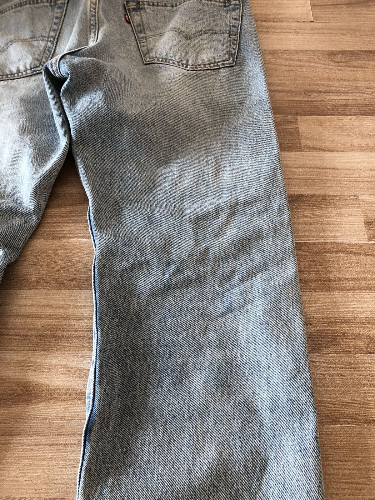 Levi's Levi’s 501 Jeans W33 x L30 Straight Light Blue White Denim Size US 33 - 2 Thumbnail
