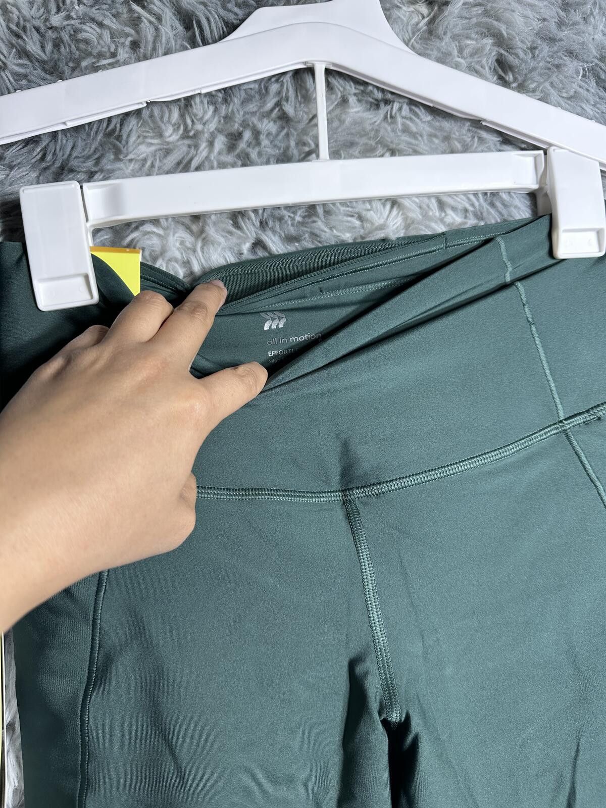 Other All in motion High Waist Green Athletic Shorts w Pockets Size 28" / US 6 / IT 42 - 7 Thumbnail