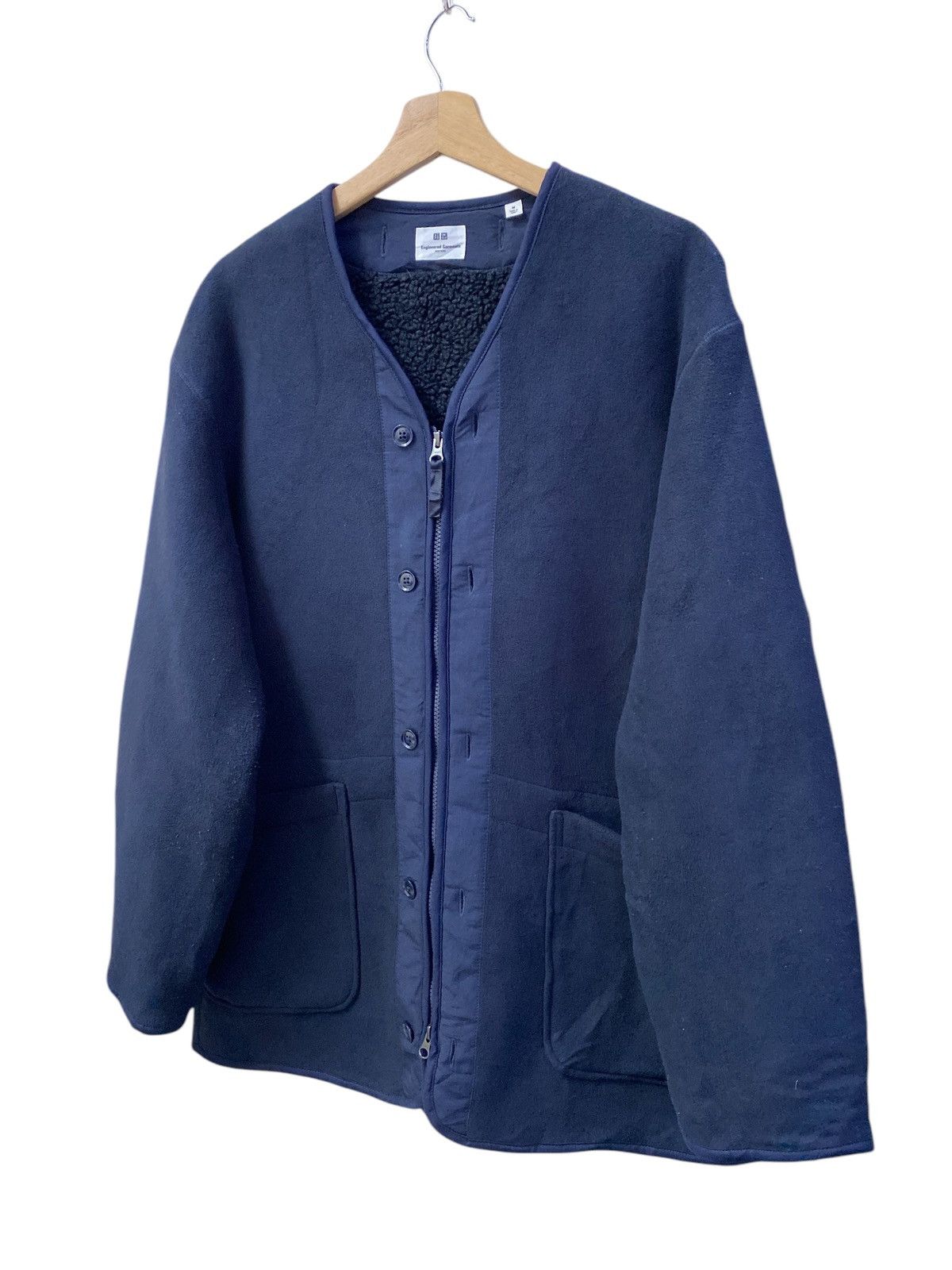 Engineered Garments × Uniqlo Engineered Garments New York x Uniqlo Fleece Collarless Coat Size US M / EU 48-50 / 2 - 4 Thumbnail