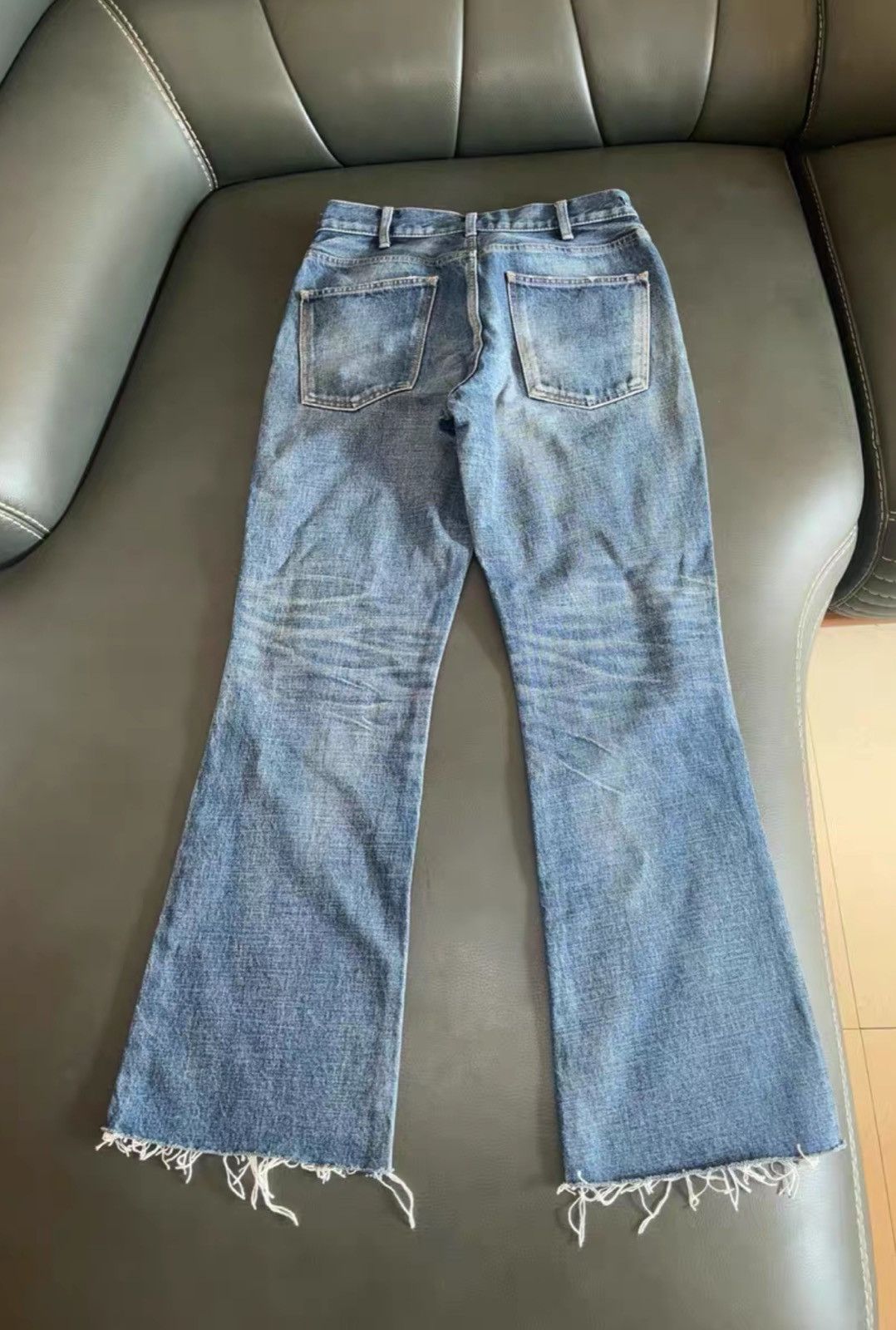 Celine Celine 2021SS Flares Union Washed Blue Flare Jeans Size US 29 - 2 Thumbnail