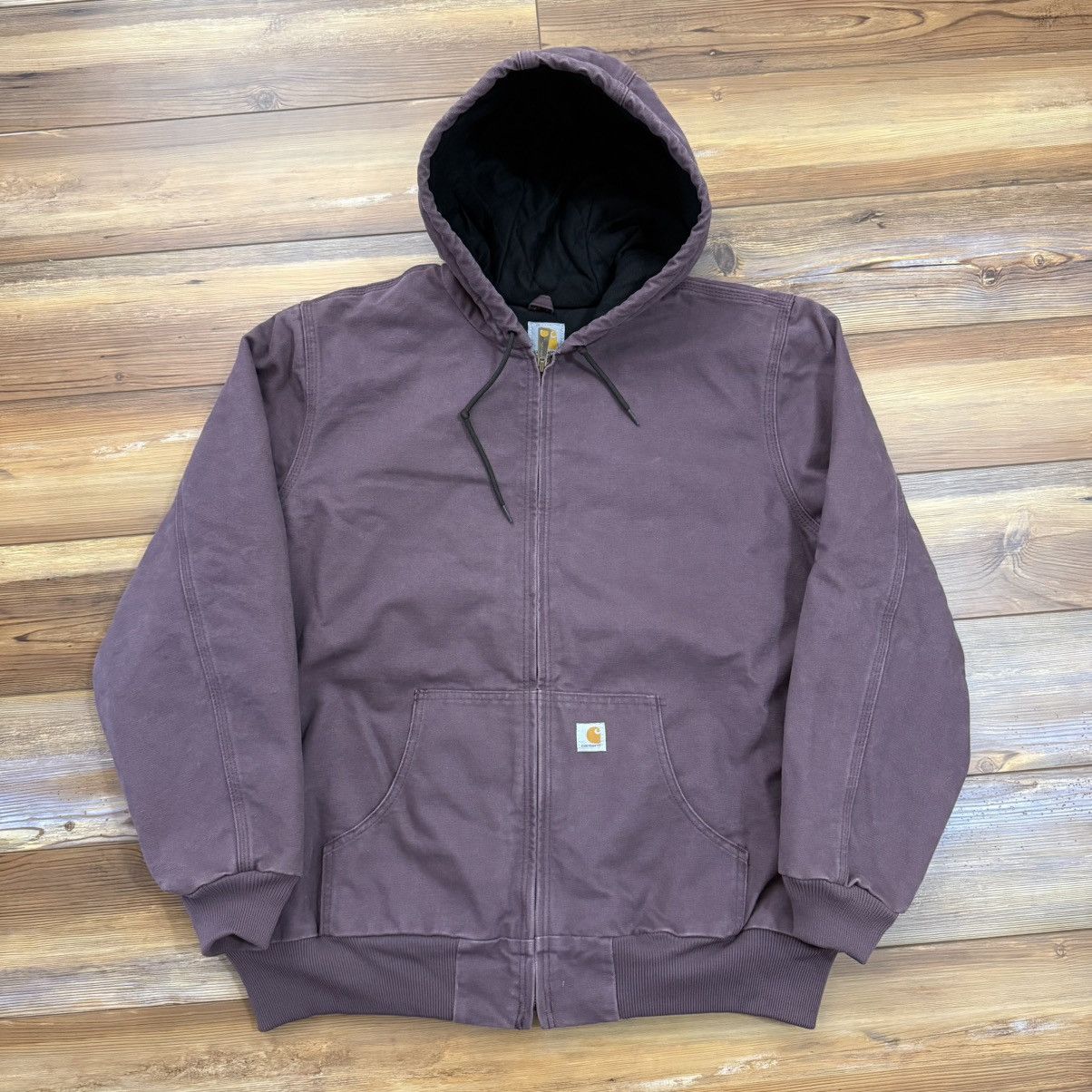 Carhartt Vintage Carhartt WJ130 DPM Purple Plum Hooded Active Jacket Size US XL / EU 56 / 4 - 1 Thumbnail