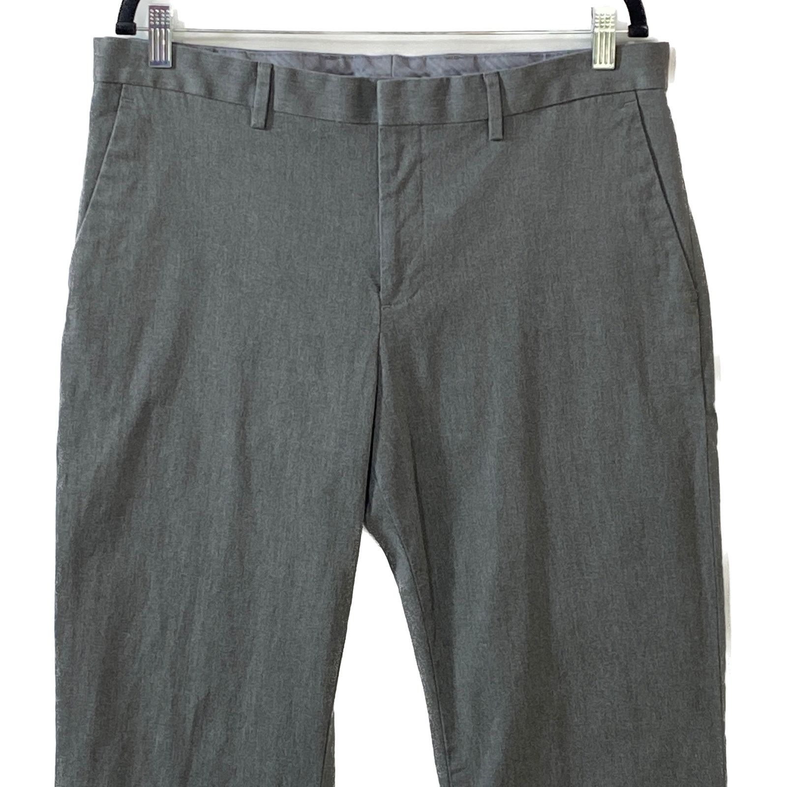 Express PRODUCER by Express Trouser Dress Pants 34/32 Gray Mens Size US 34 / EU 50 - 7 Thumbnail