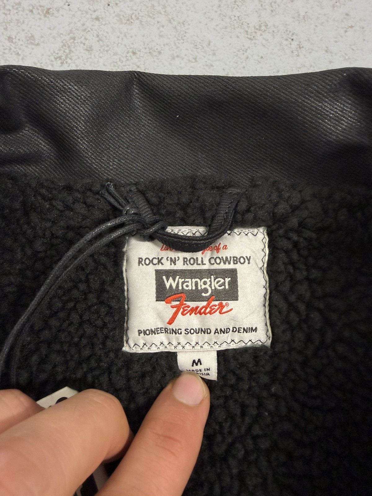 Wrangler Wrangler x Fender Soft Leather Insulated Cropped Jacket Size M / US 6-8 / IT 42-44 - 7 Thumbnail