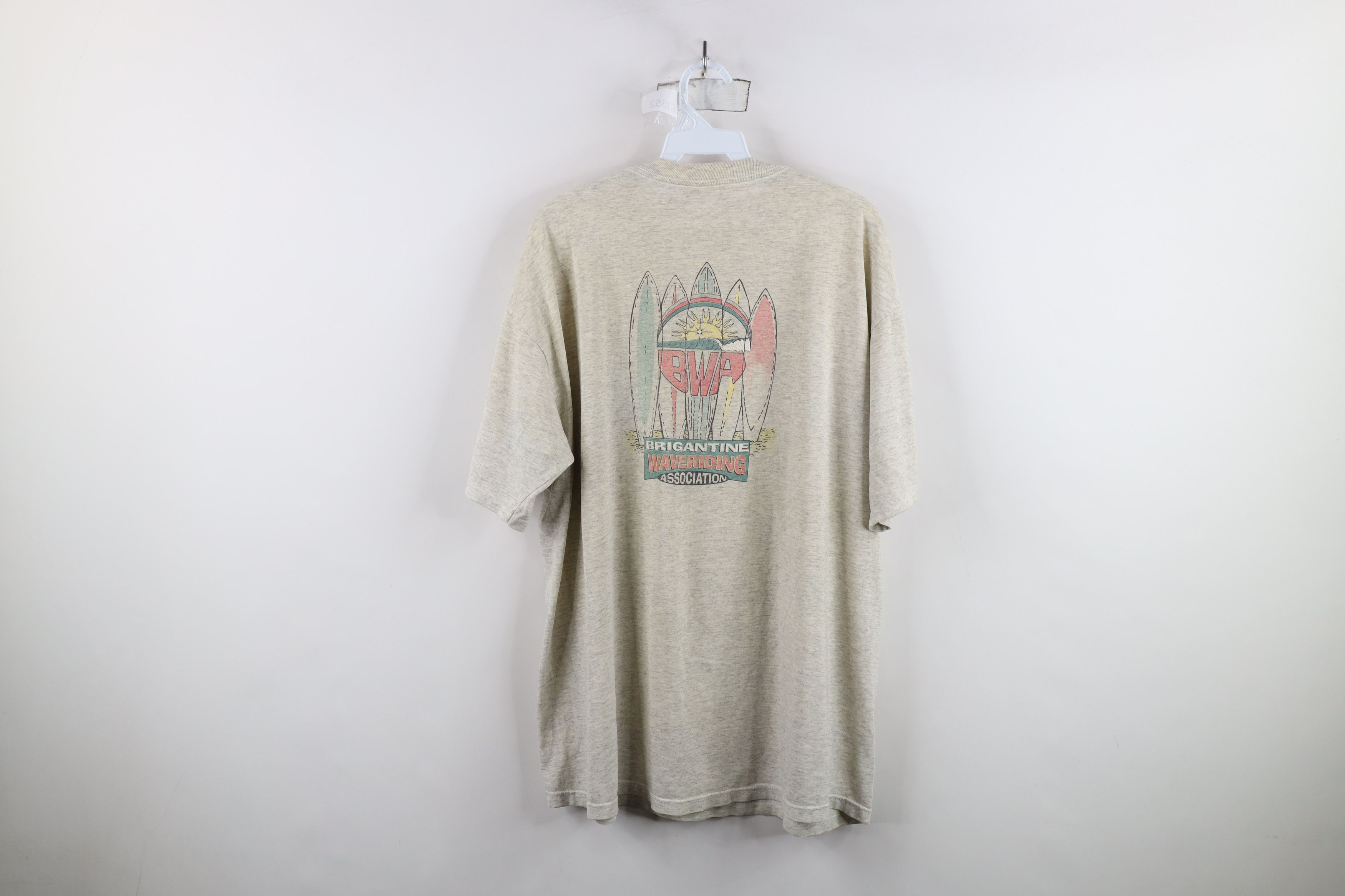 Vintage Vintage 90s Brigantine Waveriding Association T-Shirt Size US XL / EU 56 / 4 - 10 Thumbnail