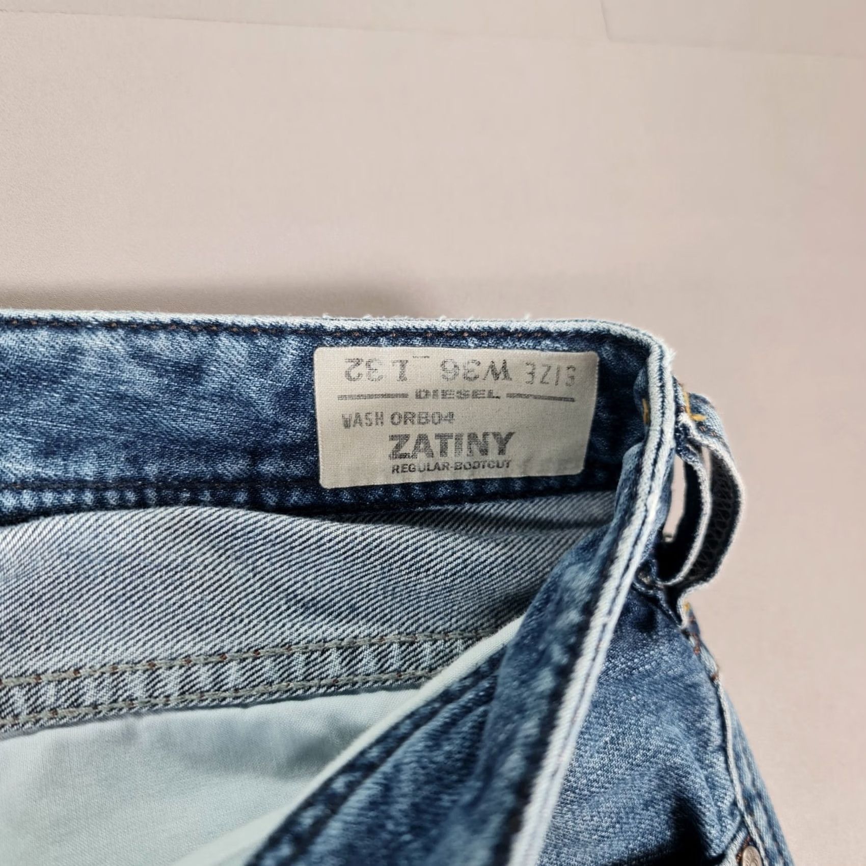 Diesel Diesel Jeans Mens W36 L32 Blue Regular Bootcut Denim Logo 5-Pocket Size US 36 / EU 52 - 5 Thumbnail