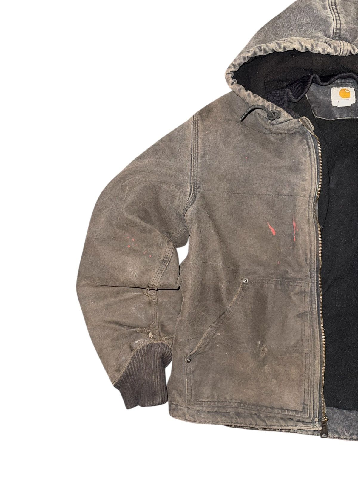 Carhartt Brown Carhartt Detroit jacket with distressed details Size US M / EU 48-50 / 2 - 3 Thumbnail