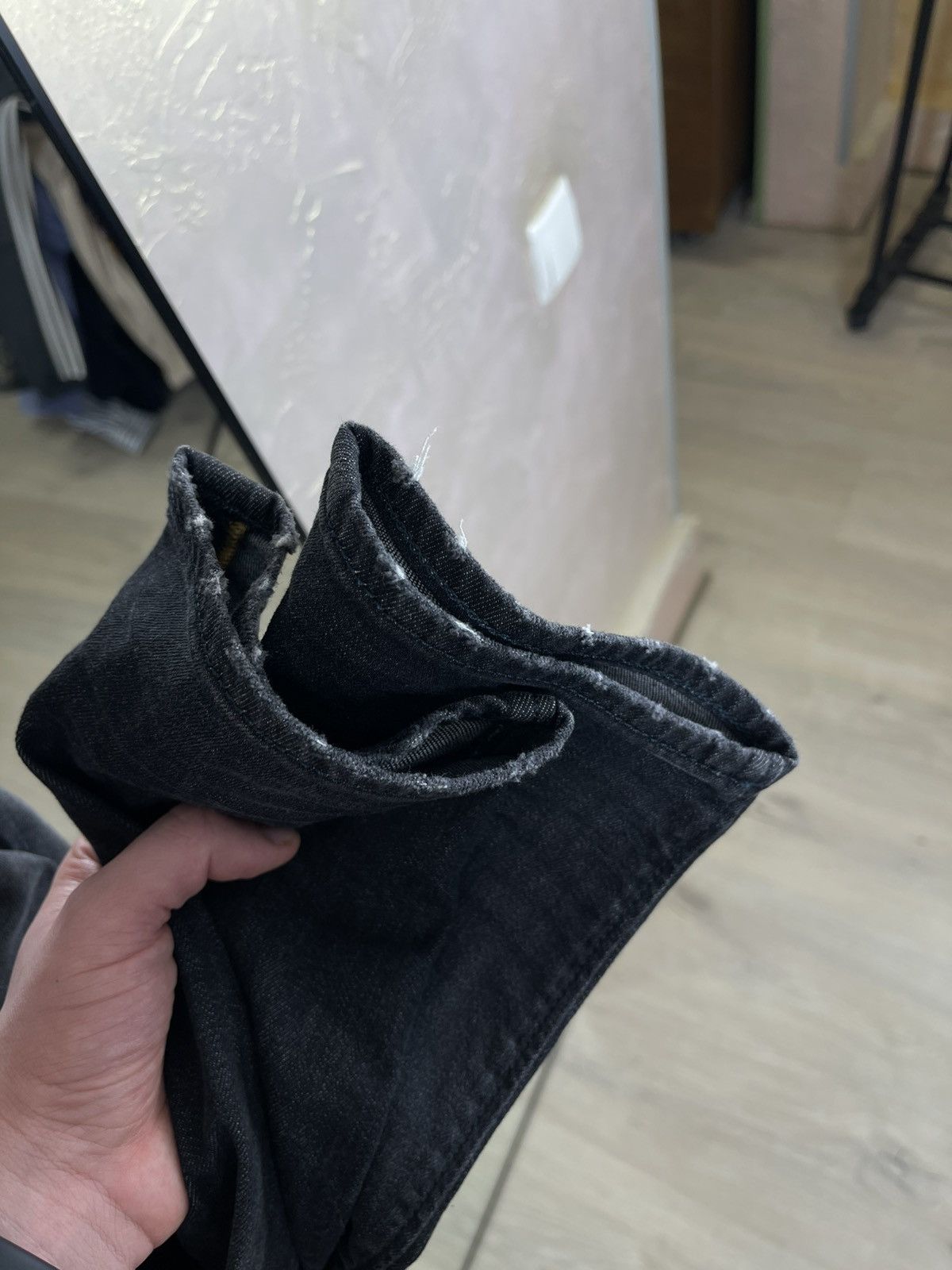 Diesel Diesel Buster 082AS Stretch Regular Slim-Tapered Black Denim Size US 31 - 5 Thumbnail