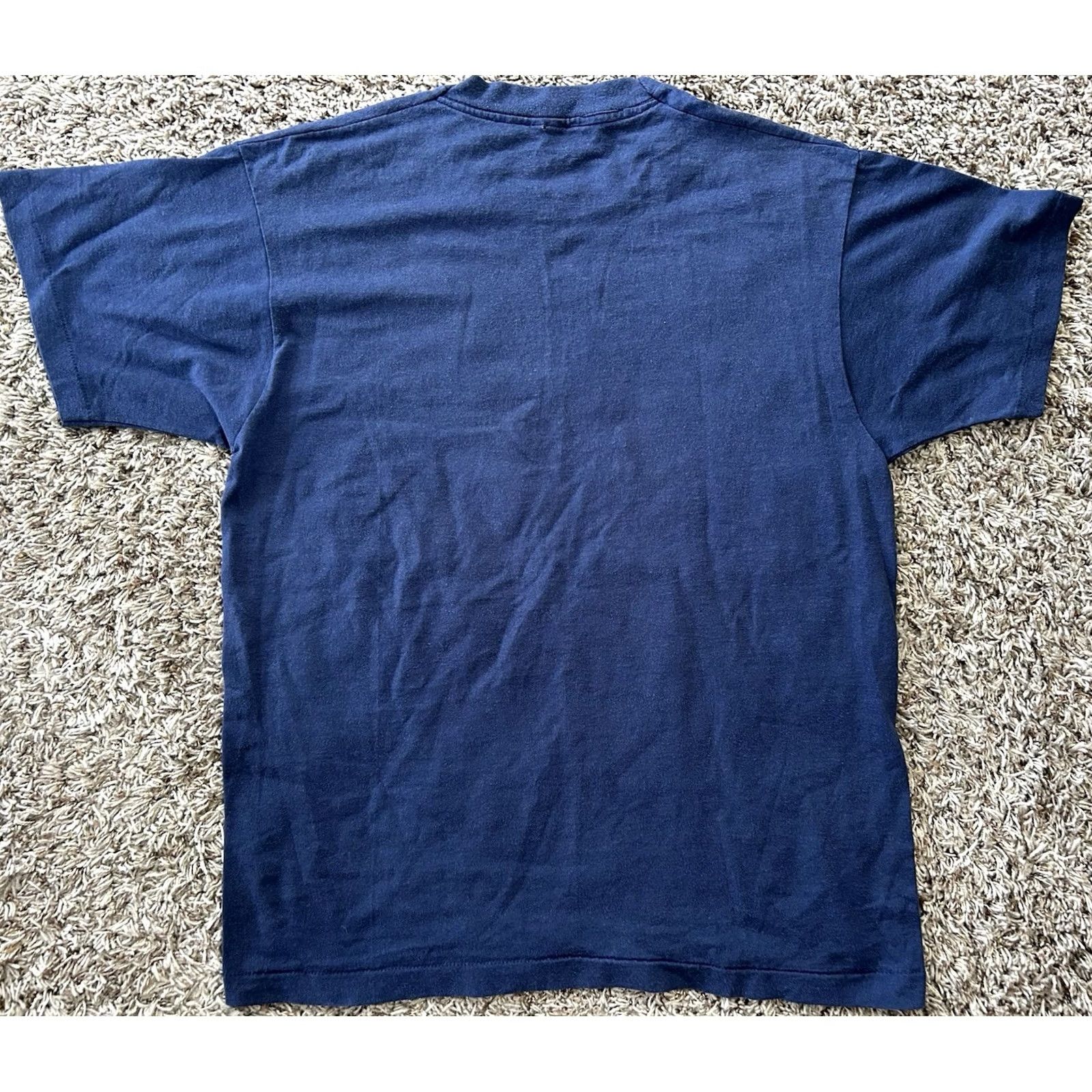 Vintage VINTAGE Desert Storm Support Our Troops Single Stitch Mens Size L Navy Blue T-Shirt Military 90s Mens Size US L / EU 52-54 / 3 - 2 Thumbnail