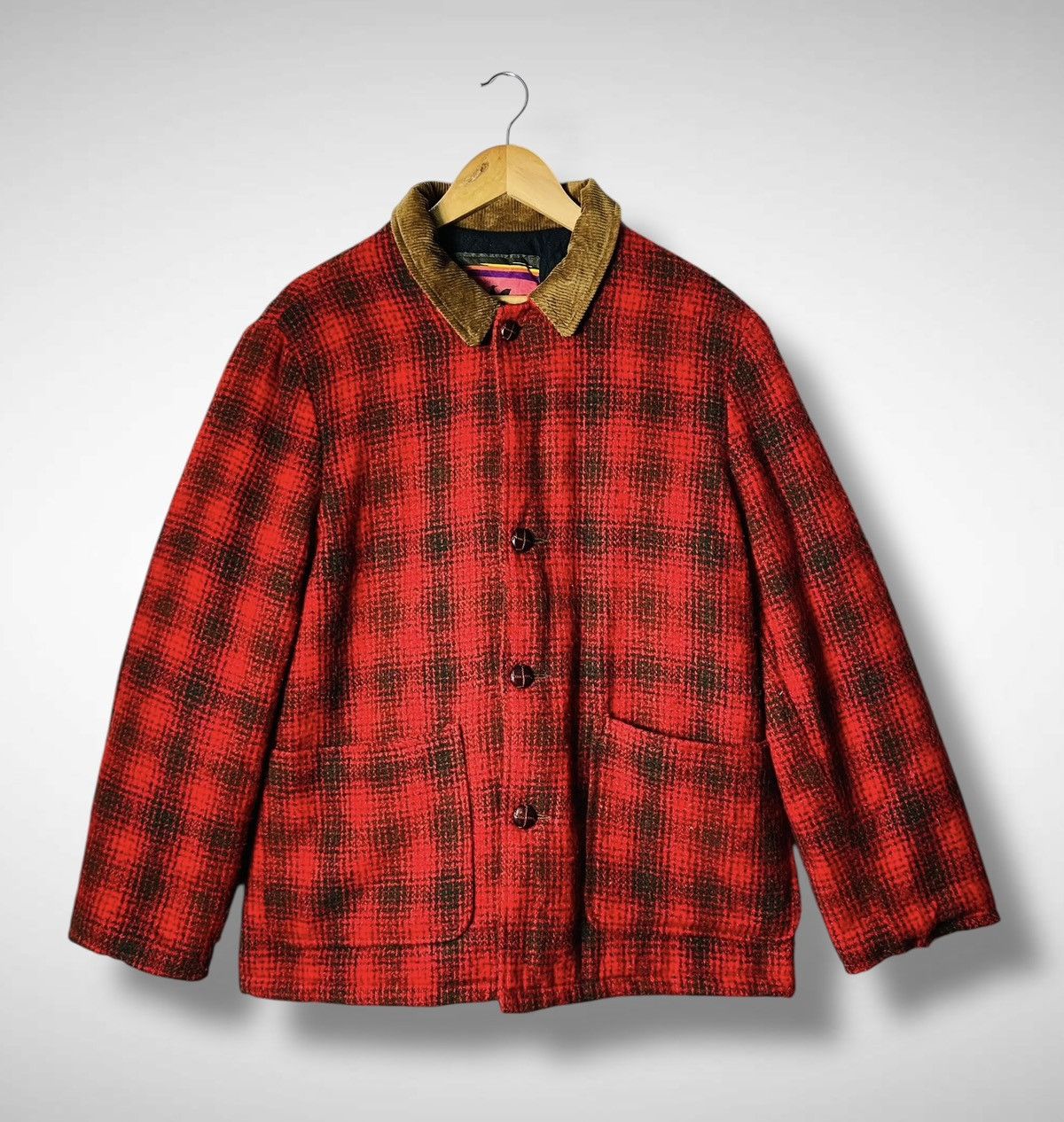 Carhartt Vintage Santa Fe Trail Wool Plaid Jacket Size US L / EU 52-54 / 3 - 1 Thumbnail