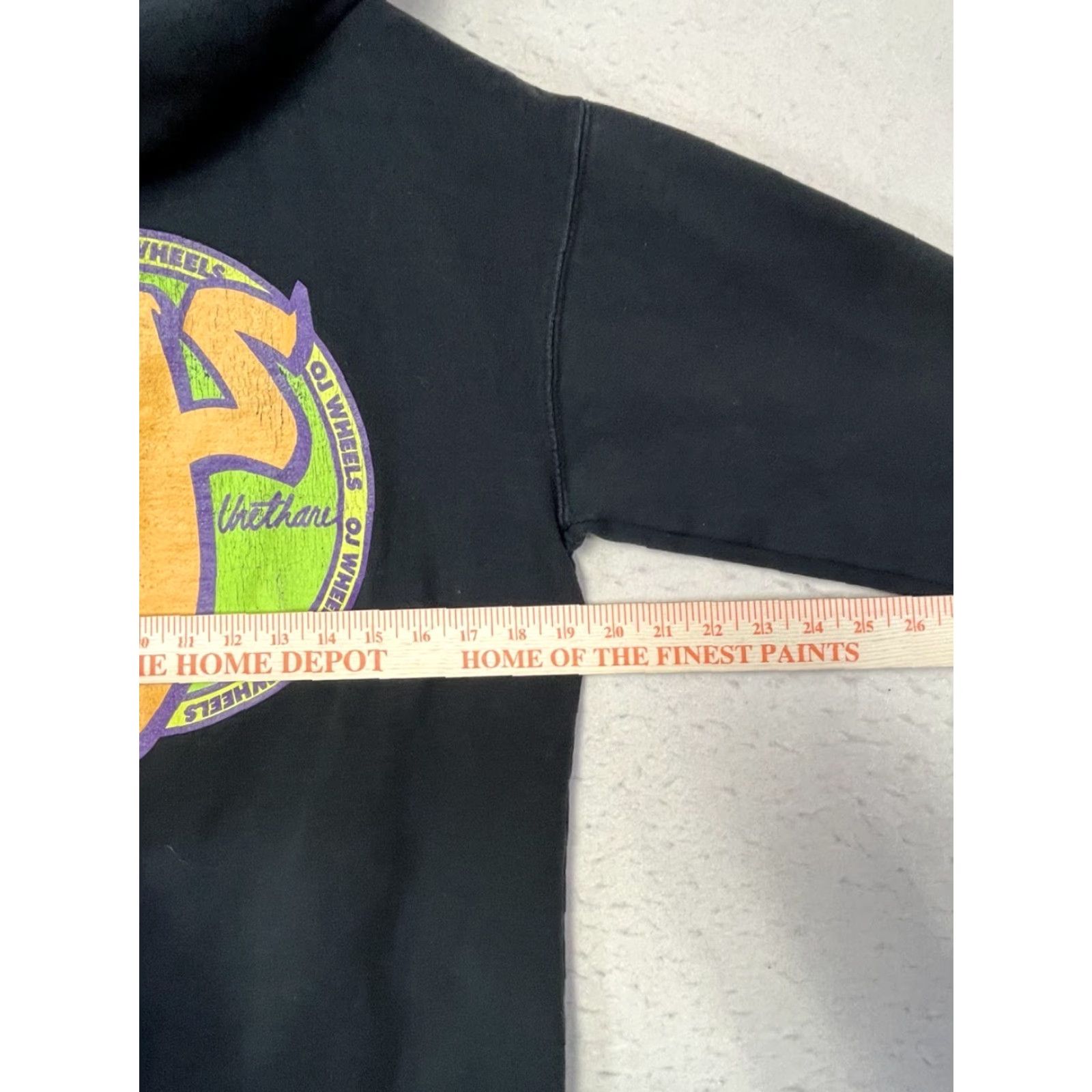 Vintage NHS Hoodie Skateboard Pullover Hooded Men Size S Black Knit Cotton Polyester Distressed Vtg OJ Wheels Faded Not Vintage Size US S / EU 44-46 / 1 - 3 Thumbnail