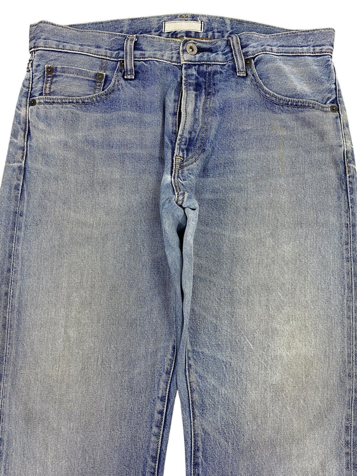 Uniqlo Uniqlo Acid Blue Wash Regular Straight Leg Jeans Size US 33 - 2 Thumbnail