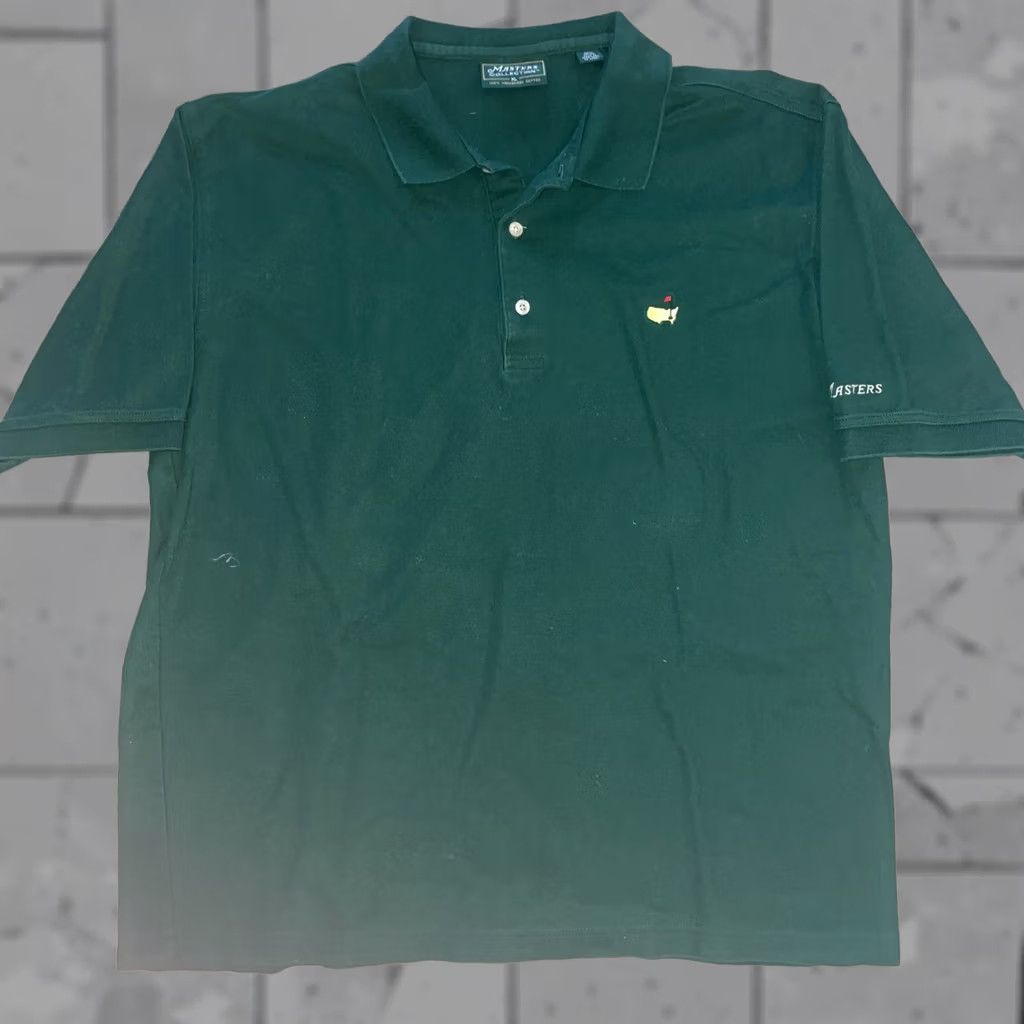 Vintage Masters Collection Polo Shirt Men XL Green Short Sleeve Size US XL / EU 56 / 4 - 1 Thumbnail