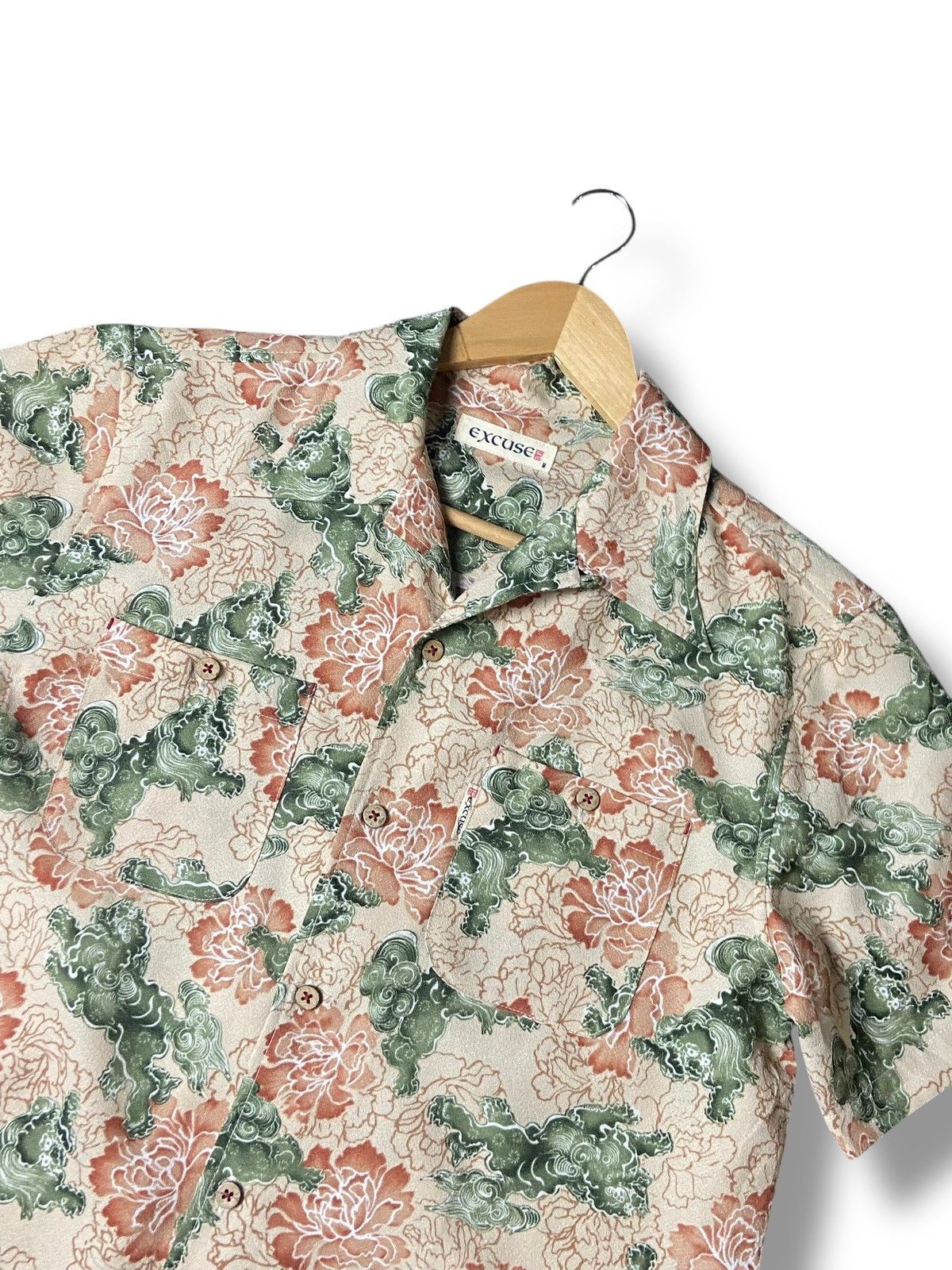 Japanese Brand Excuse Japanese Brand Floral Over Print Shirt (151) Size US XXS / EU 40 - 2 Thumbnail