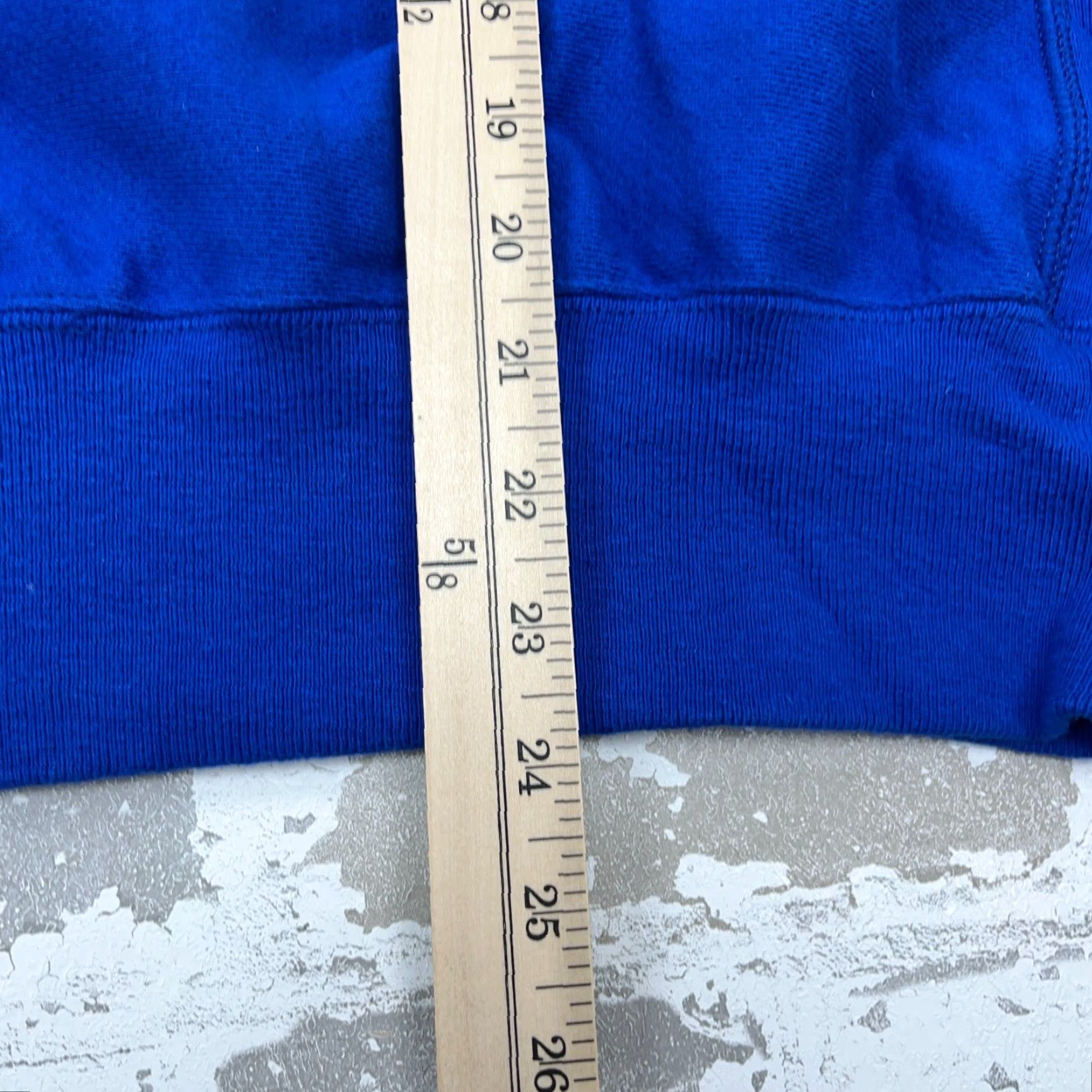 Champion Champion Sweatshirt Men XS Blue Yellow Crew Neck Sweater Reverse Weave Spell Out Sustainable? Size US XS / EU 42 / 0 - 7 Thumbnail