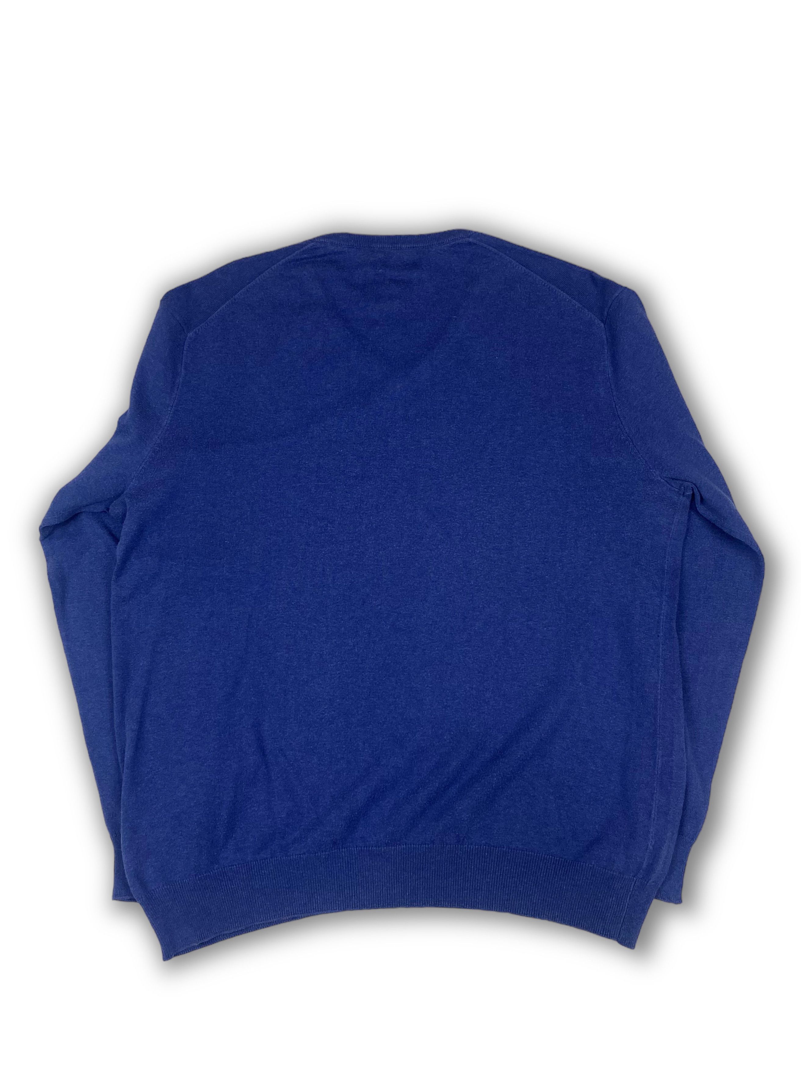 Polo Ralph Lauren Vintage RALPH LAUREN Blue V-Neck Sweatshirt M549 Size US L / EU 52-54 / 3 - 7 Thumbnail