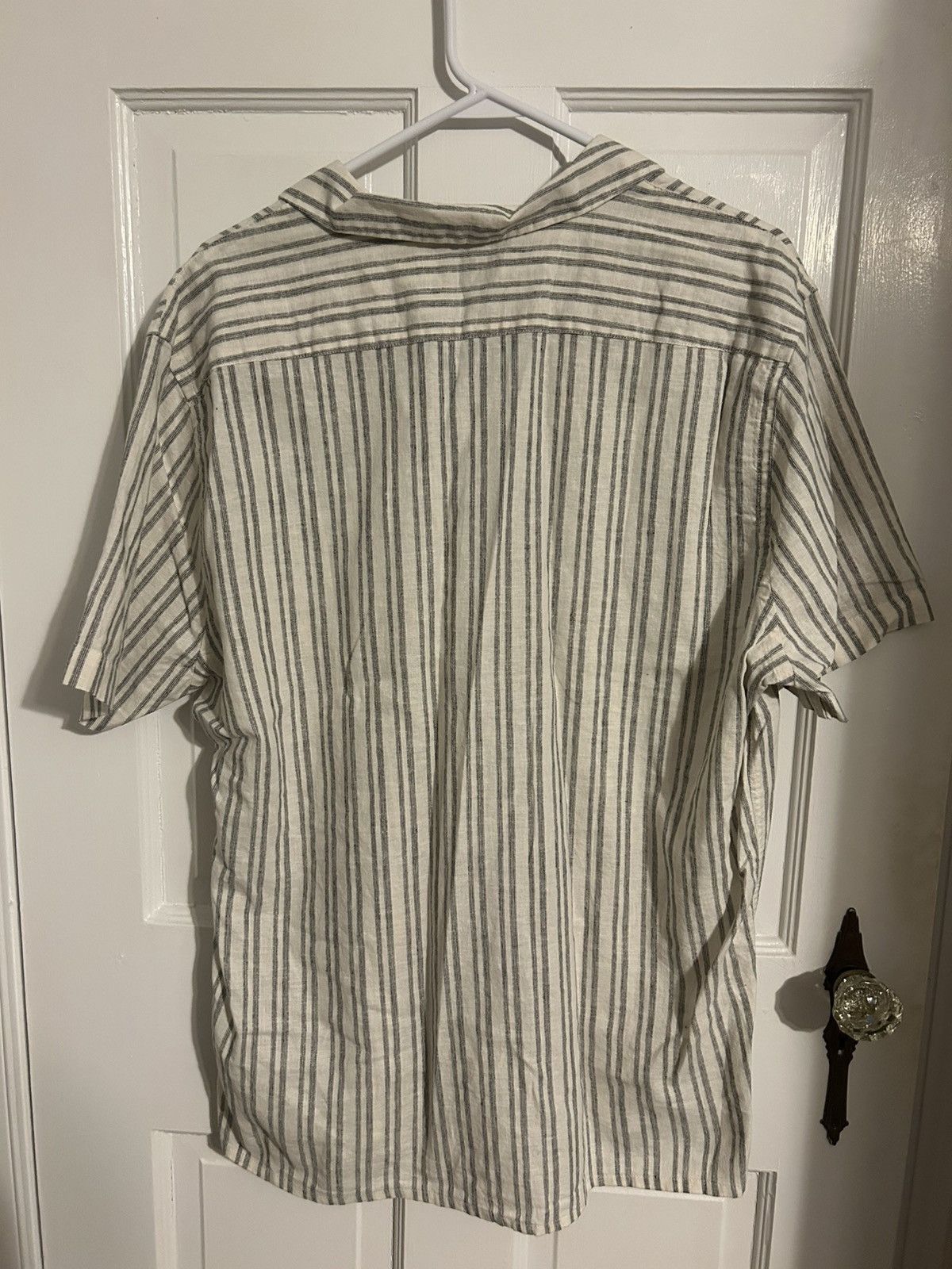 Express Cream and Black Striped Express Casual Button Up Size US L / EU 52-54 / 3 - 2 Thumbnail
