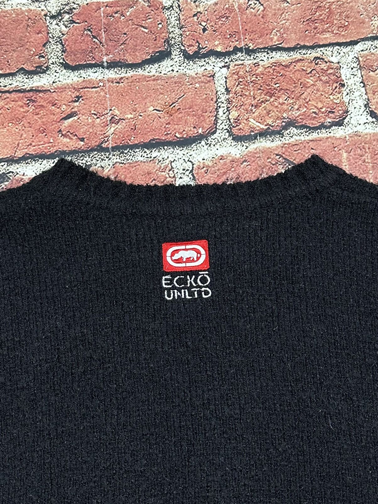 Ecko Unltd. Vintage Ecko Unltd Knit Sweater Logo Y2K Hip Hop Black Size US XL / EU 56 / 4 - 7 Thumbnail