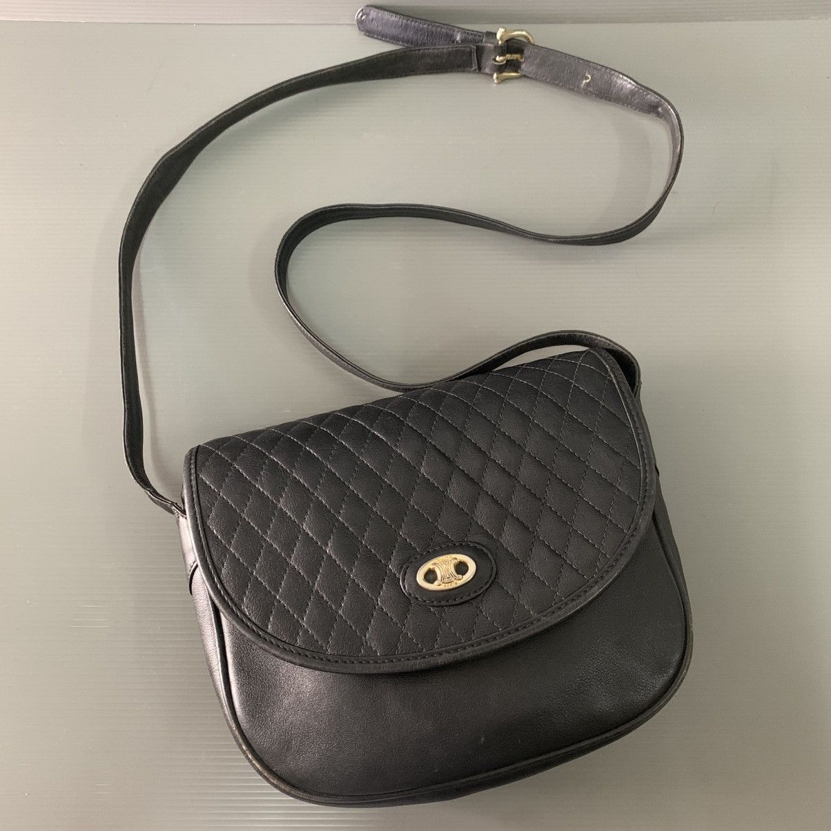 Celine Celine Leather Black Sling Bag Size ONE SIZE - 1 Thumbnail