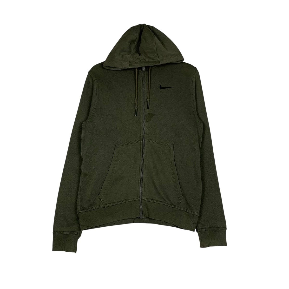 Nike NIKE Small Logo Green Zipper Hoodies Sweatshirt #1484-C67 Size US S / EU 44-46 / 1 - 1 Thumbnail