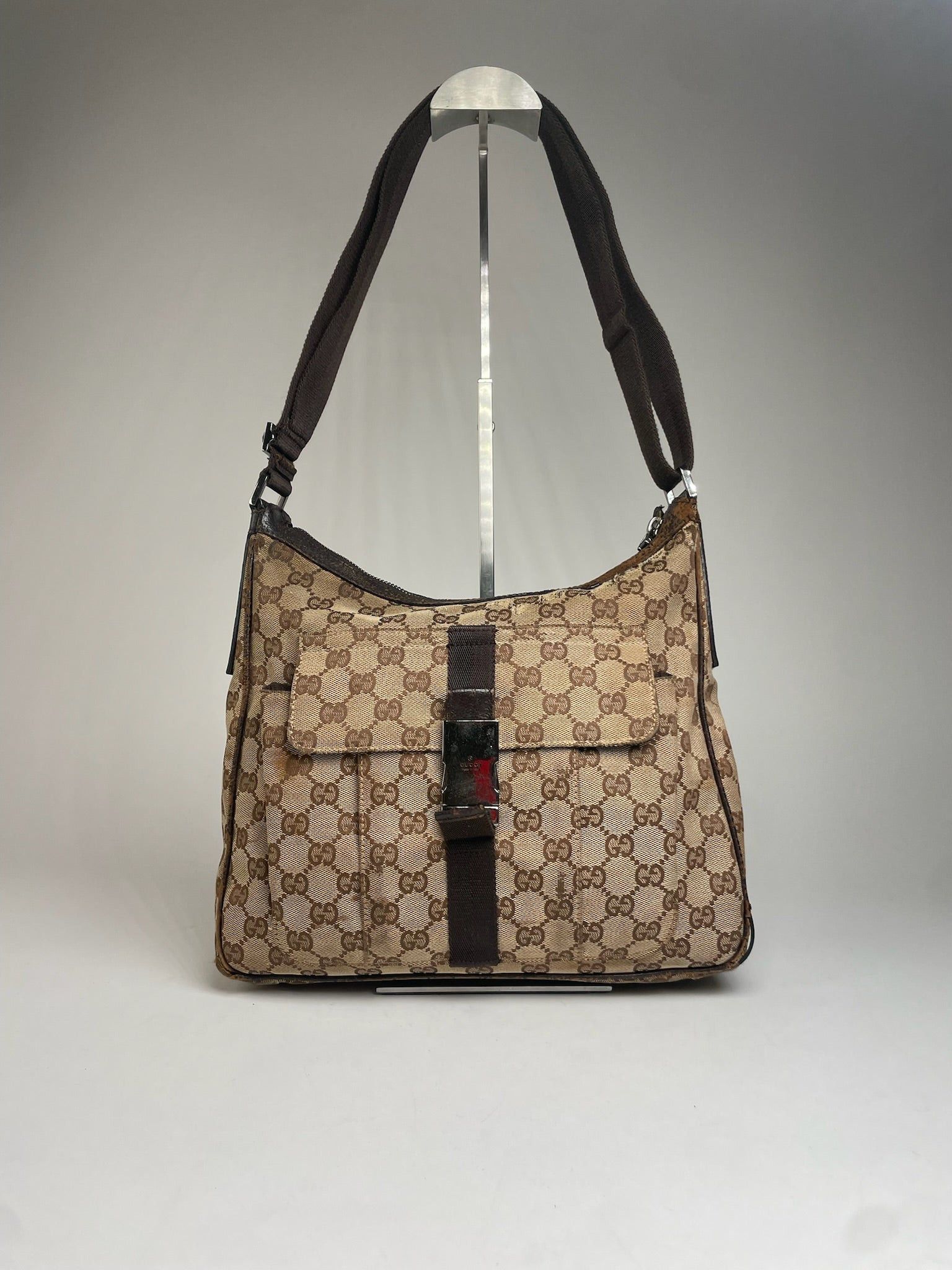 Gucci Vintage Monogram 2Way Bag Beige Brown Size ONE SIZE - 1 Thumbnail
