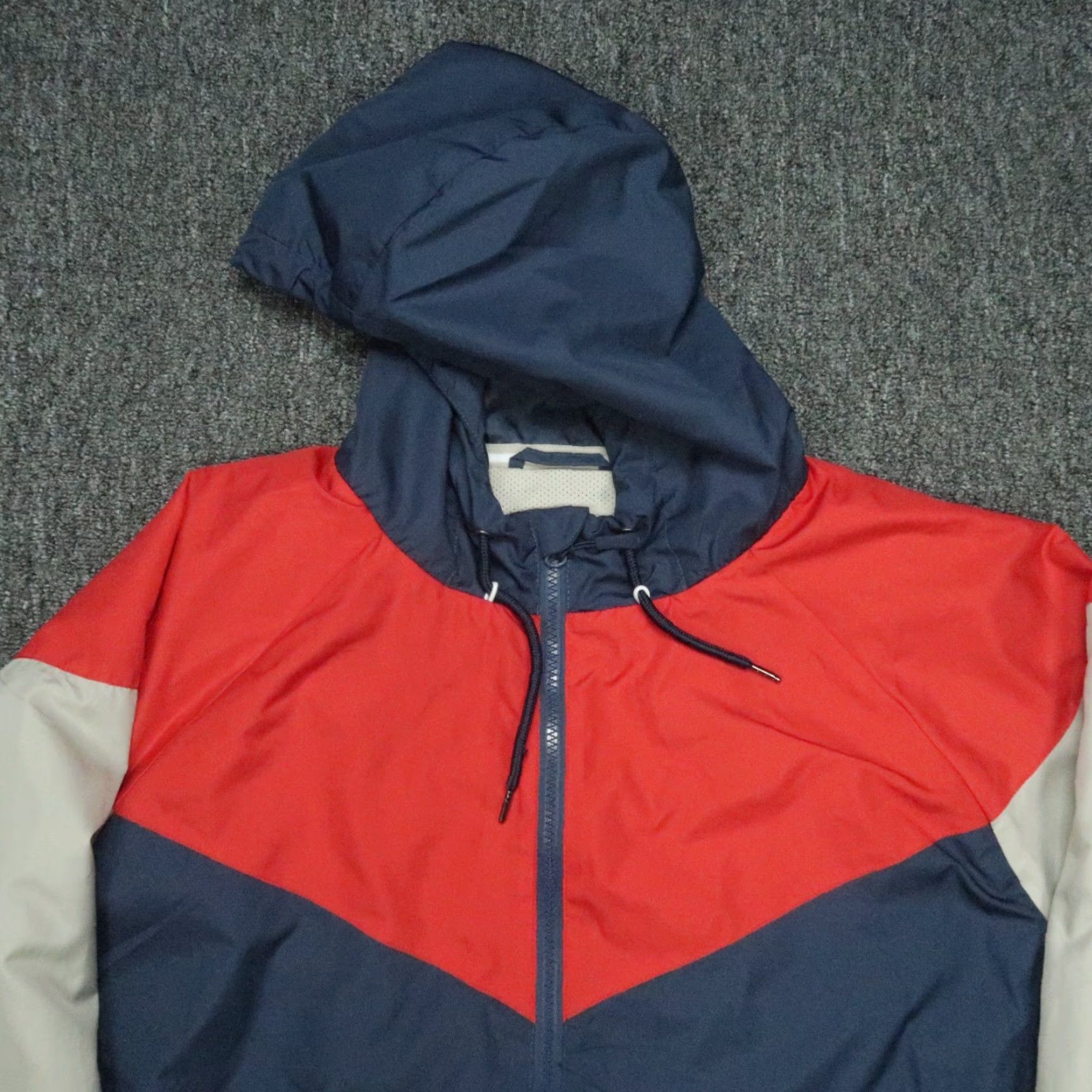 Vintage Burlebo Jacket Mens XL Blue Full Zip Hooded Windbreaker Ripstop Size US XL / EU 56 / 4 - 2 Thumbnail
