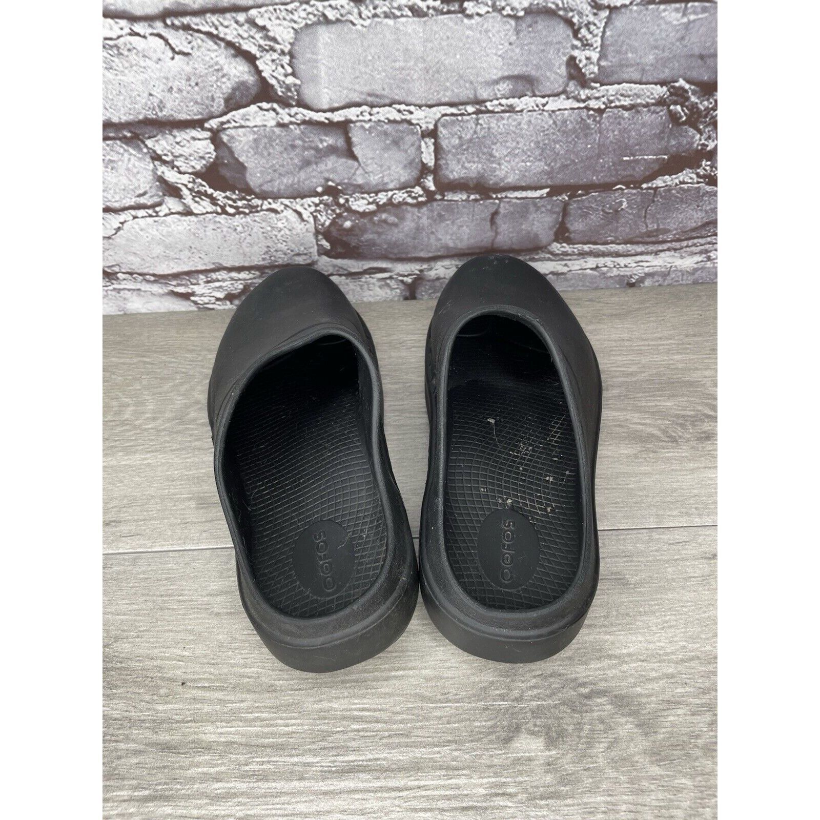 Other Oofos Oocloog Recovery Black Rubber Mules Slides Sandals Wom Size US 7 / IT 37 - 5 Thumbnail