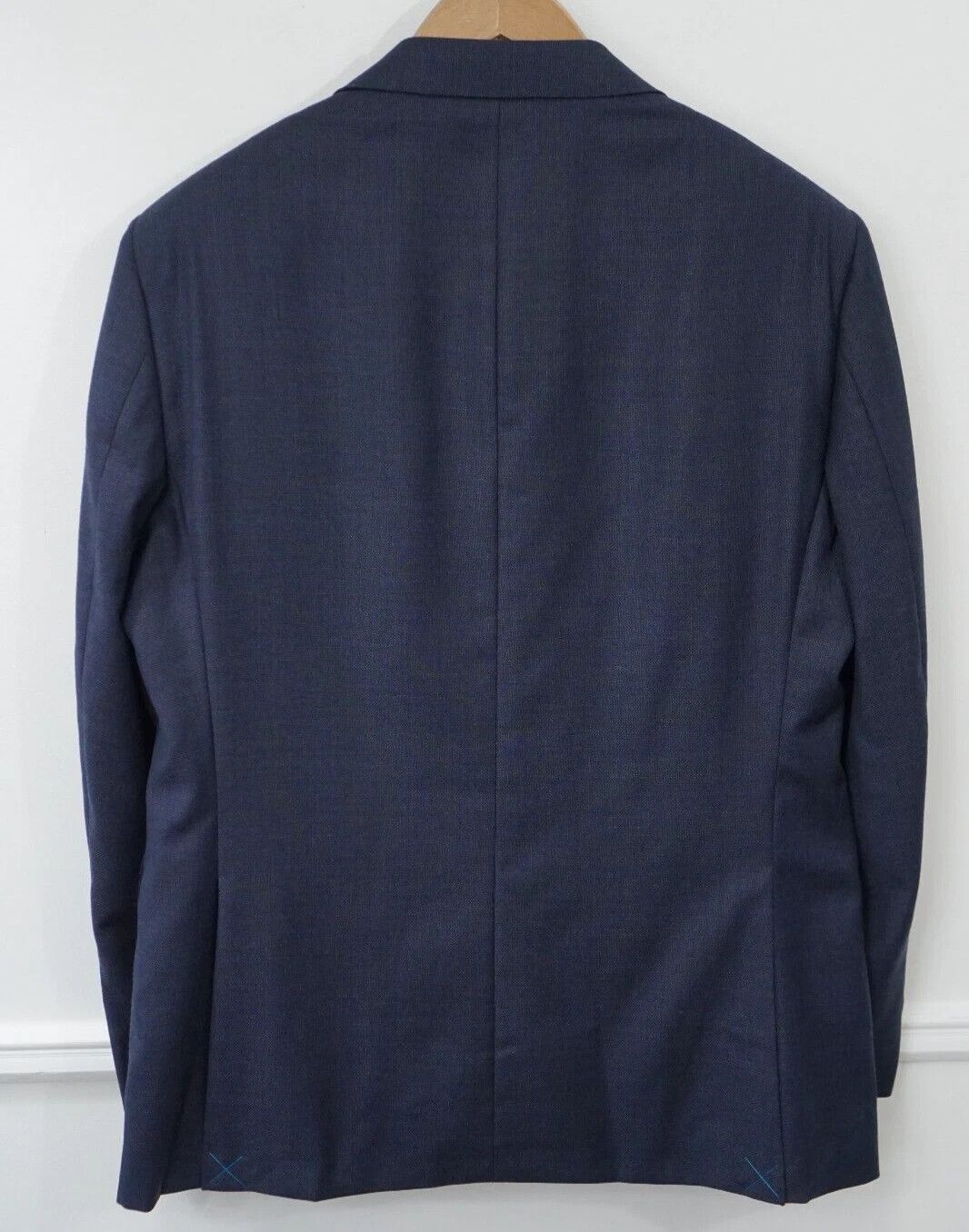 Suitsupply Men Suitsupply Blazer Napoli Single Breasted Reda Blue US42S Size 42S - 2 Thumbnail