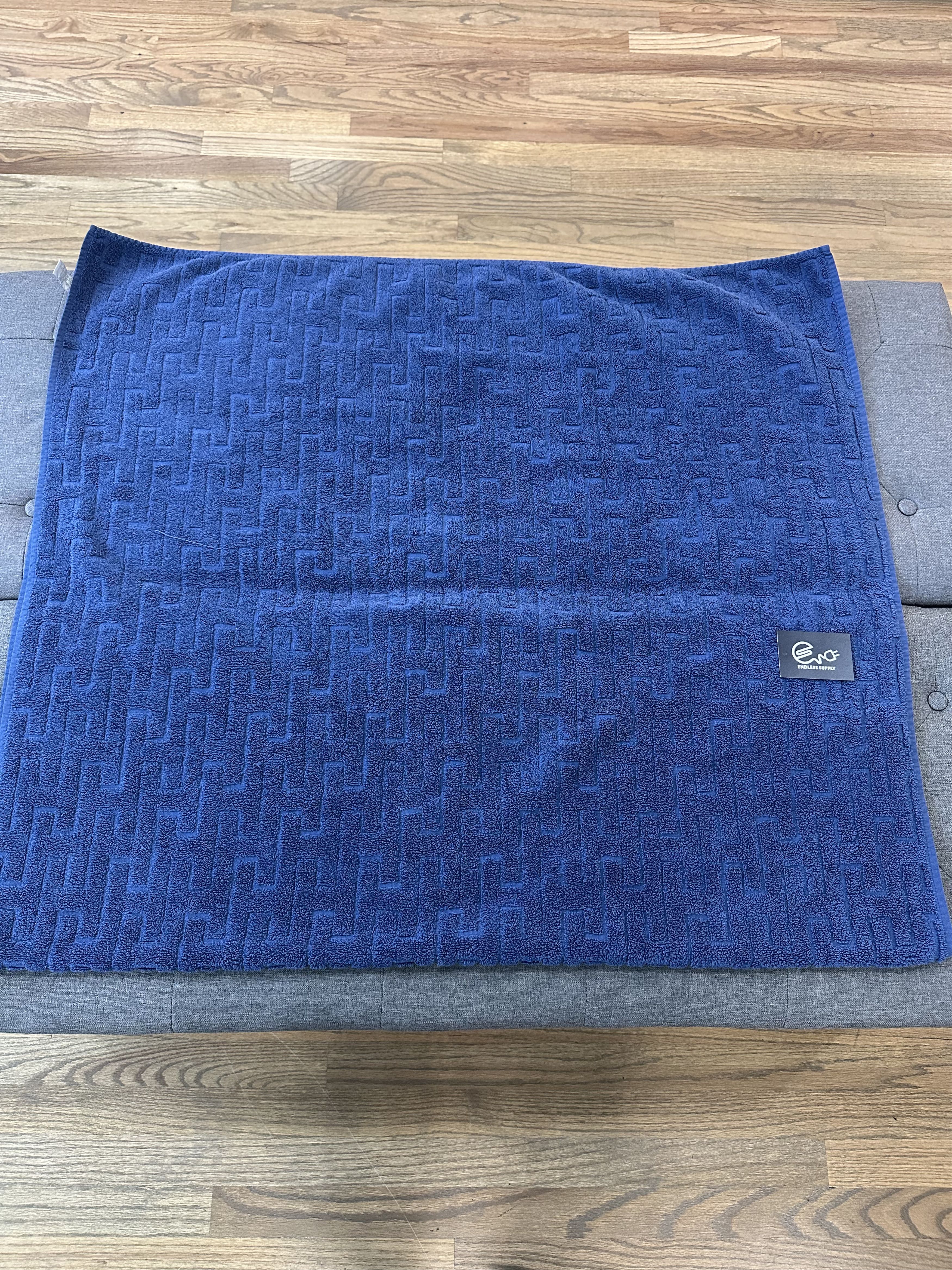 Hermes Hermes Stairs Towel Blue Size ONE SIZE - 1 Thumbnail