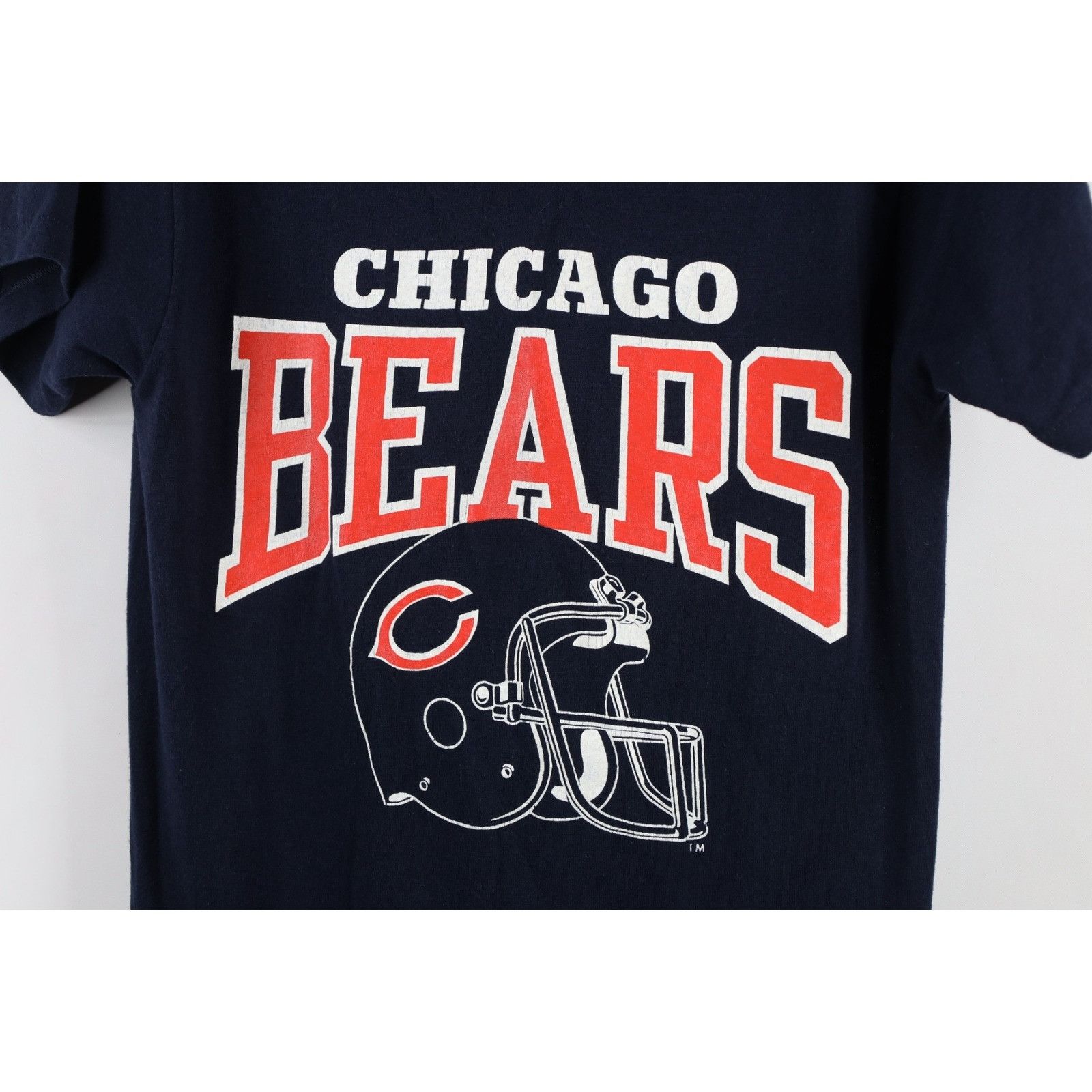 Vintage Vintage 80s Faded Chicago Bears Football T-Shirt Size M / US 6-8 / IT 42-44 - 4 Thumbnail