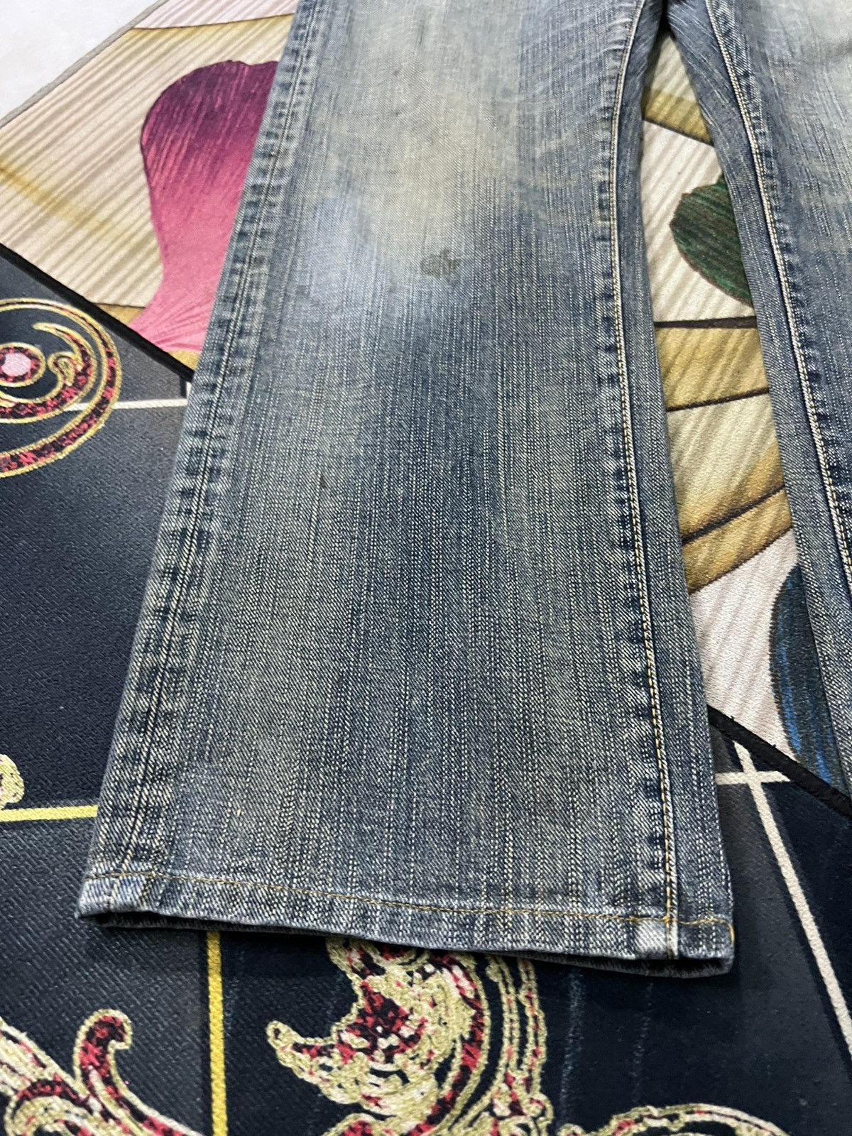 Japanese Brand Vintage GL Heart Faded Rusty Jean Very Rare Size US 30 / EU 46 - 6 Thumbnail