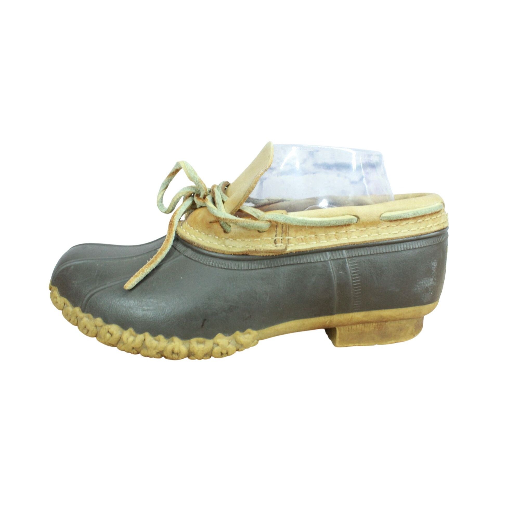 L.L. Bean LL Bean Women’s Brown Leather Unlined Ankle Gumshoes Duck Bo Size US 7 / IT 37 - 1 Thumbnail