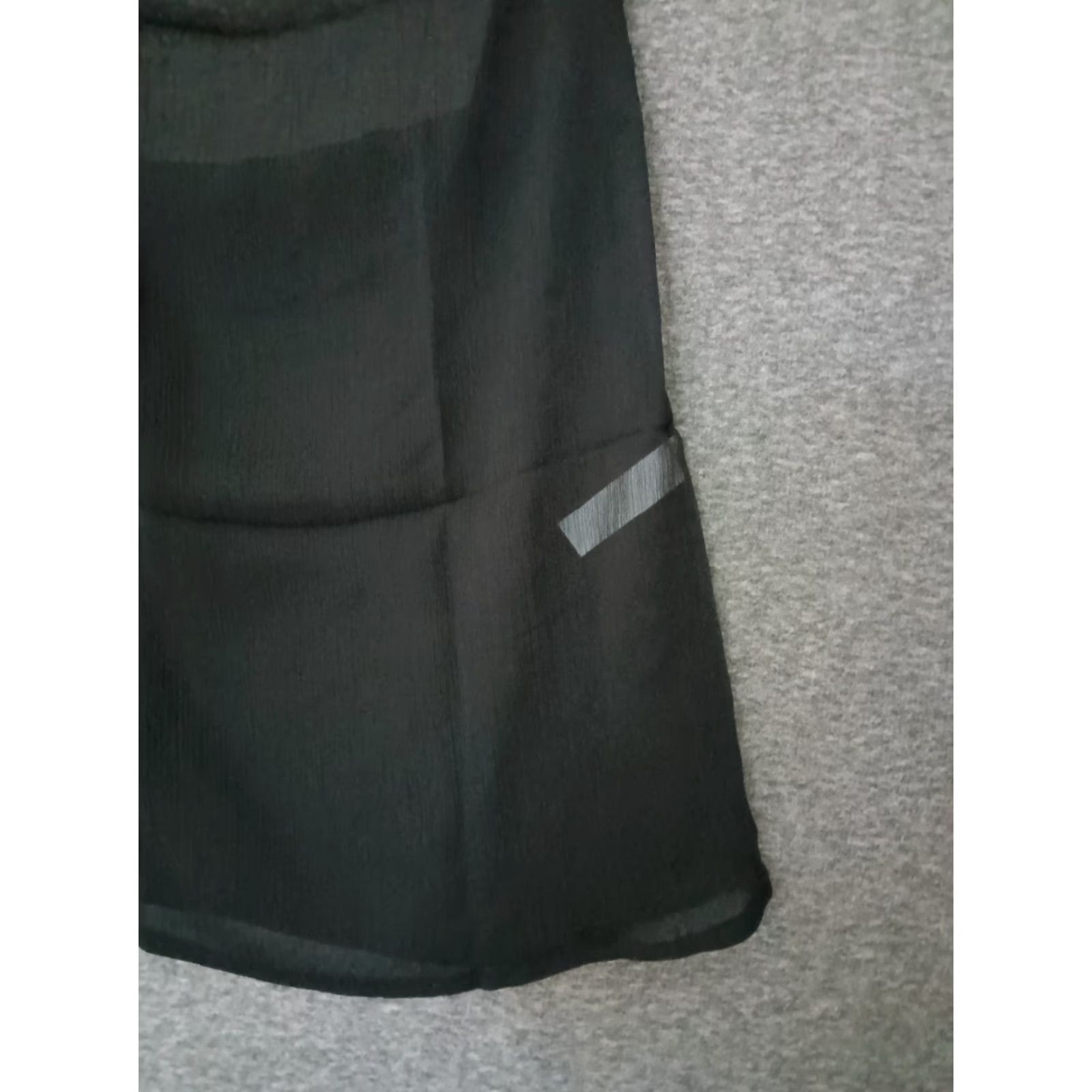 Vintage Toluca Swim Black Maxi Cowl Neck Sheer Dress - Womens - Size S - Beach Cover Up - Sleeveless - Long - Polyester Blended Fabric Size S / US 4 / IT 40 - 6 Thumbnail