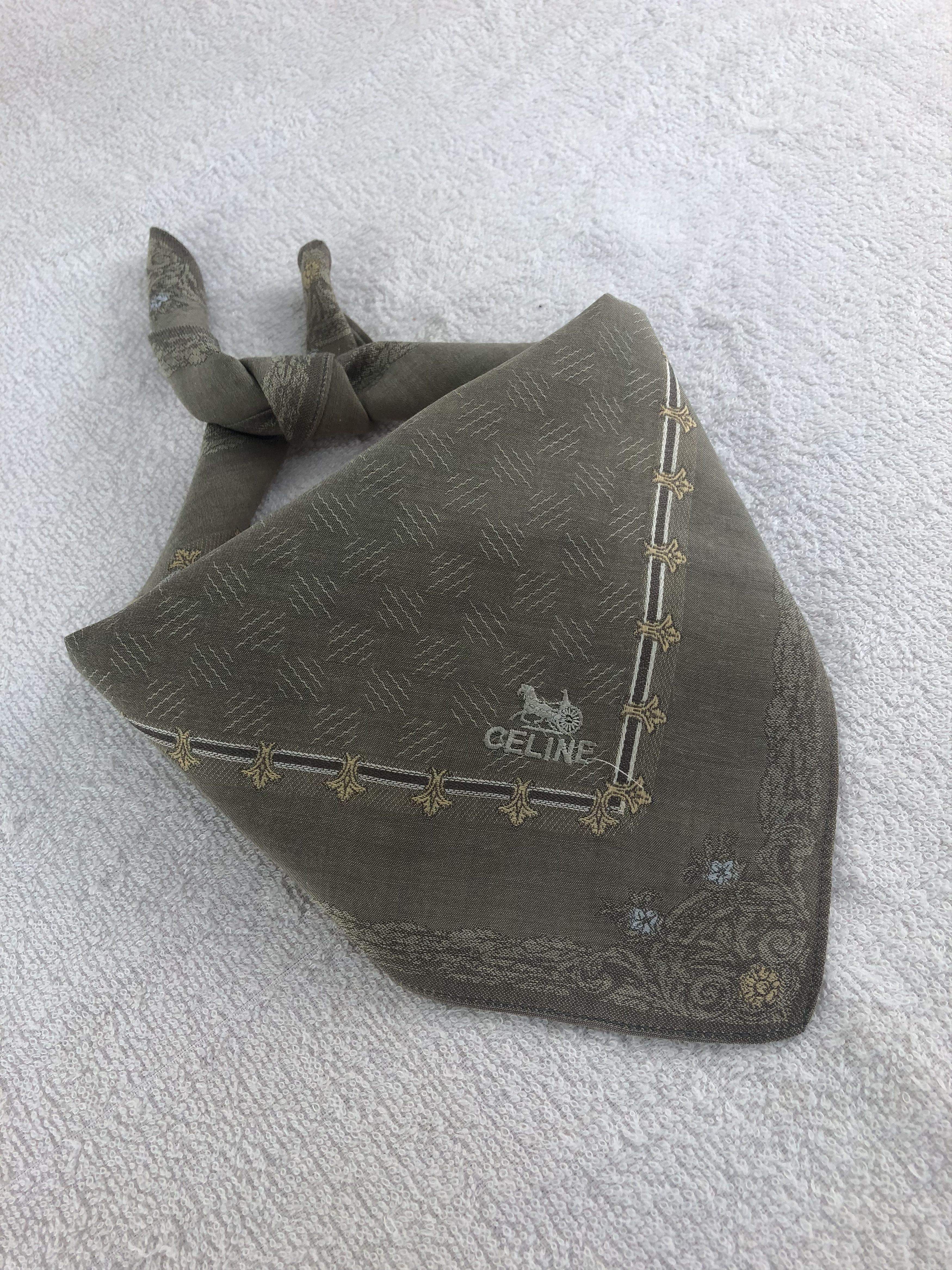 Celine Celine Handkerchief / Bandana / Neckerchief C116 Size ONE SIZE - 2 Thumbnail