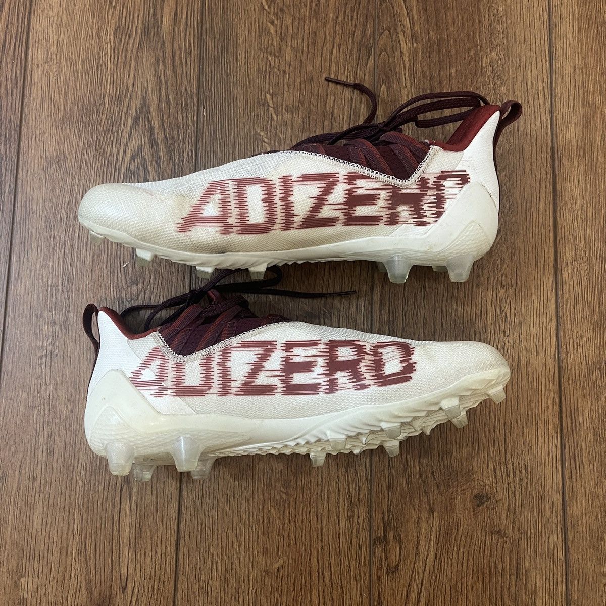 Adidas Adidas Adizero 21 White Maroon Size US 12 / EU 45 - 3 Thumbnail