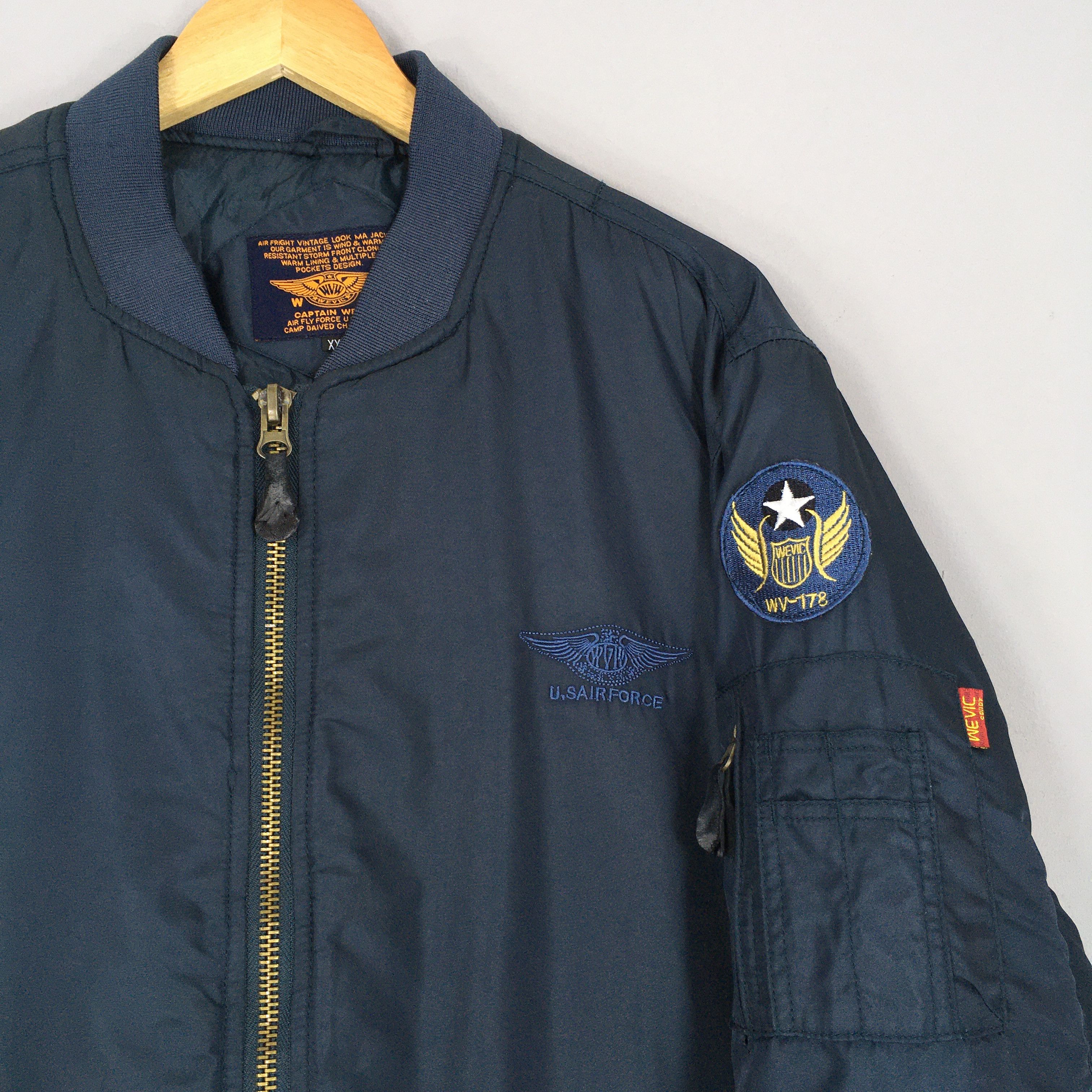 Japanese Brand × Vintage Vintage US Air Force MA-1 Bomber Flight Jacket XXLarge Size US XXL / EU 58 / 5 - 2 Thumbnail