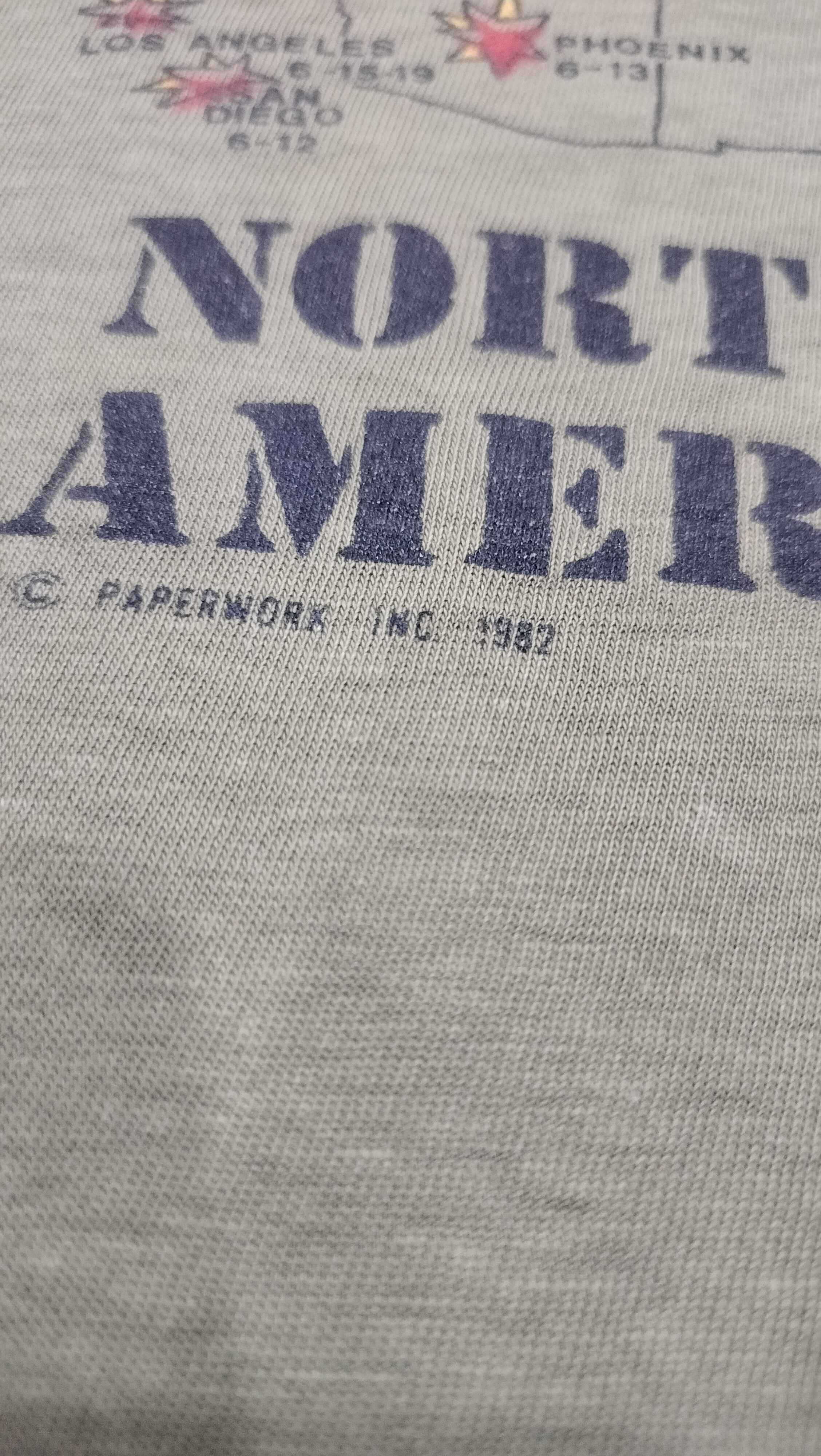 Vintage Vtg 80s Distressed paper thin Punk The Clash American war Size US L / EU 52-54 / 3 - 5 Thumbnail