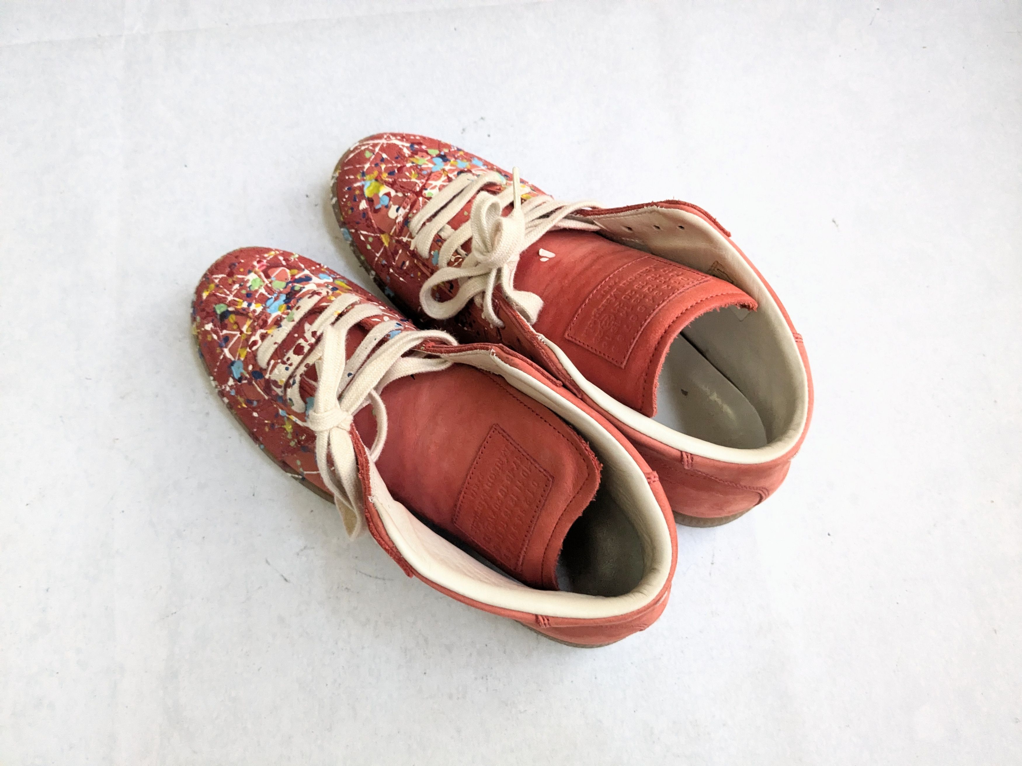 Maison Margiela Maison Margiela Replica GAT Paint Splatter Red 8 41 High Top Size US 8 / EU 41 - 13 Thumbnail