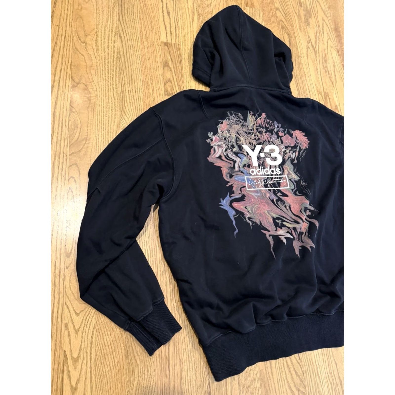 Adidas Adidas Y-3 Yohji Yamamoto Toketa Hoodie Sweatshirt XL Black Cotton Men’s Size US XL / EU 56 / 4 - 2 Thumbnail