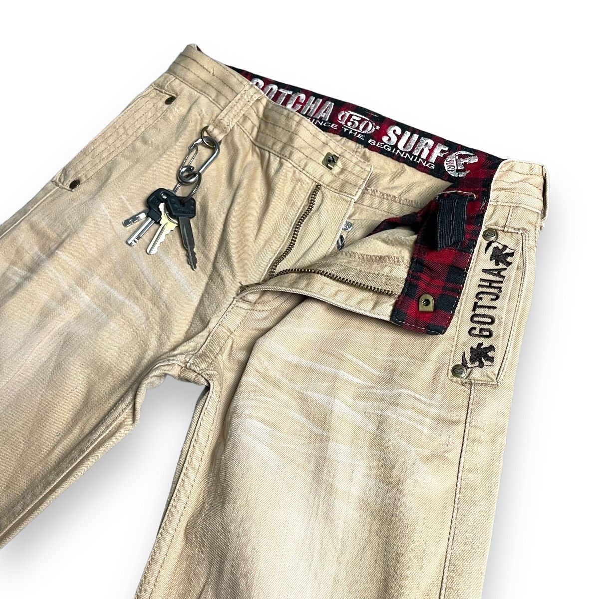 Gotcha Y2K GOTCHA SURFWEAR EMBROIDERED WORDING HEAVYWEIGHT PANTS Size US 28 / EU 44 - 6 Thumbnail