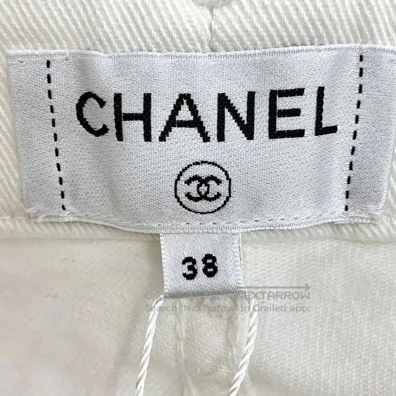 Chanel Chanel White Cotton Casual Pants for Women . Size 23" - 6 Thumbnail