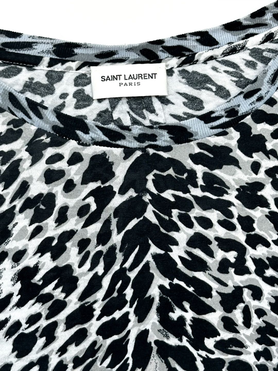 Saint Laurent Paris Saint Laurent Leopord T-Shirt Size S / US 4 / IT 40 - 2 Thumbnail