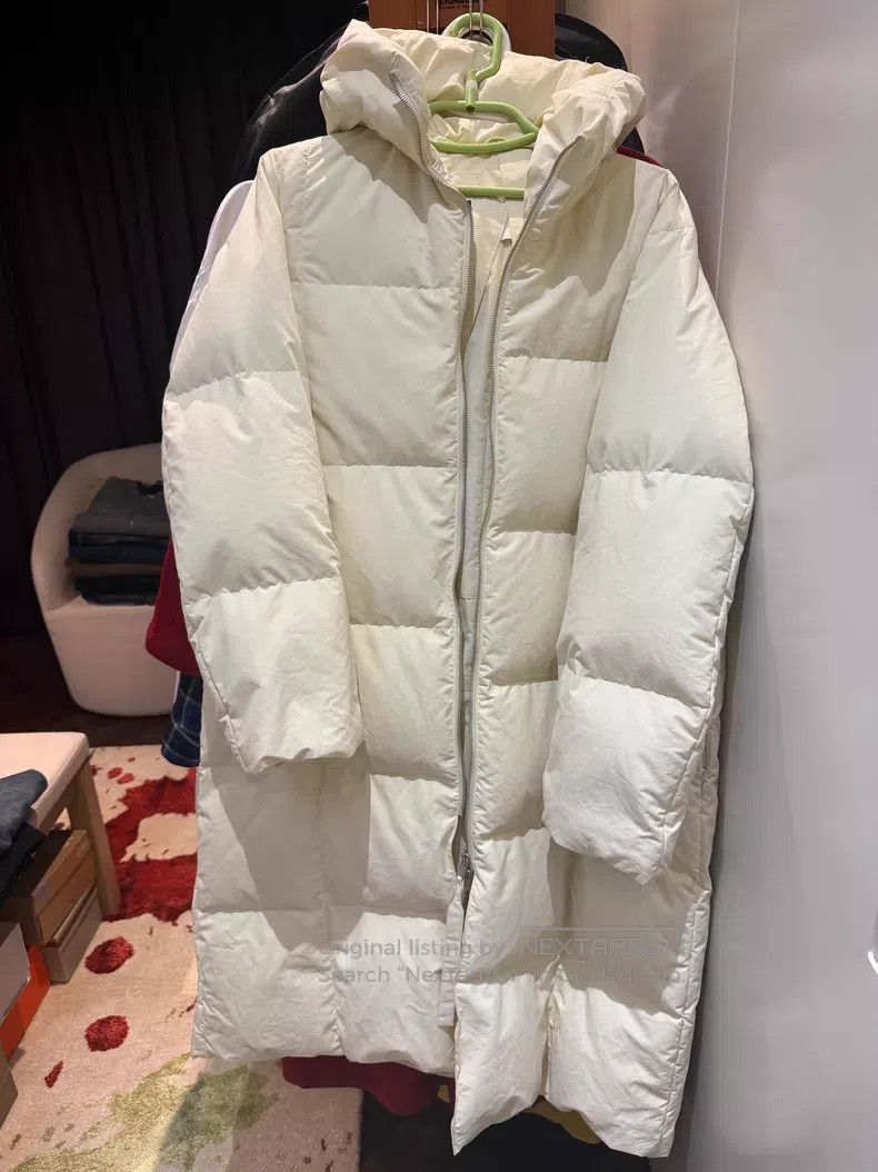 Jil Sander Jil Sander size 36 Hooded loose long down jacket Size L / US 10 / IT 46 - 2 Thumbnail