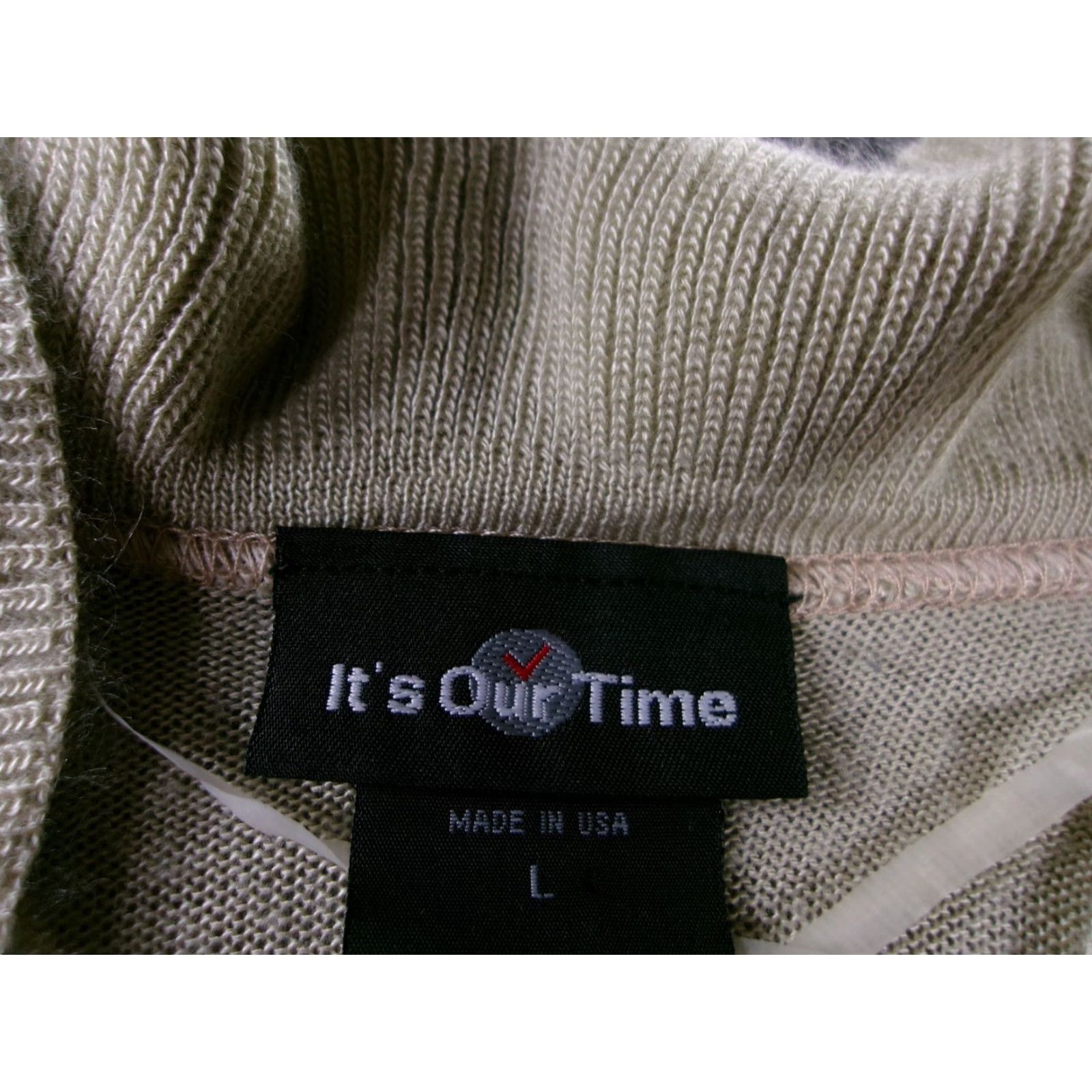 Vintage VINTAGE Its Our Time Cardigan Womens L Ruffled Open Front 3/4 Sleeve Beige Acrylic Size L / US 10 / IT 46 - 5 Thumbnail
