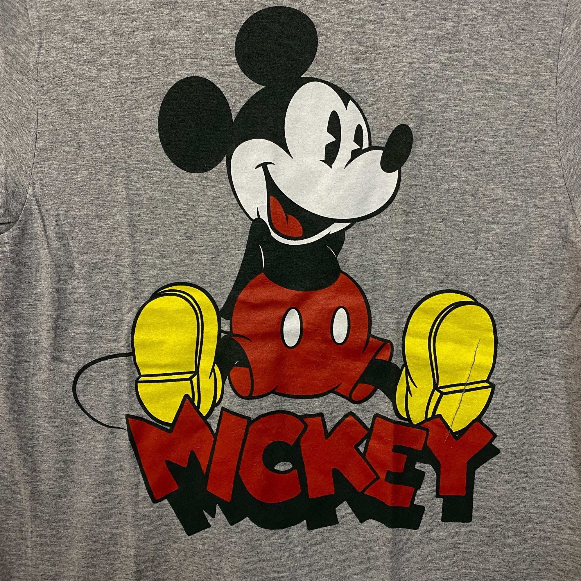 Disney Disney Mickey Mouse Sitting Graphic Print Gray T-Shirt small Size US S / EU 44-46 / 1 - 2 Thumbnail