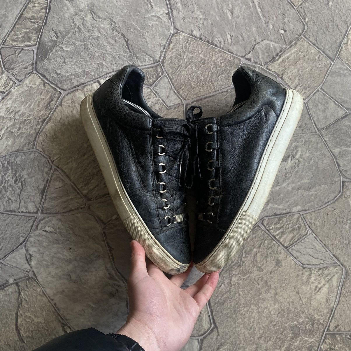 Balenciaga Balenciaga Arena Low Top Black Size US 10 / EU 43 - 2 Thumbnail