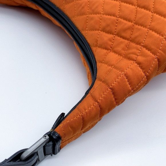 Bally Vintage Bally Orange Quilted Hobo Shoulder Bag Size ONE SIZE - 8 Thumbnail