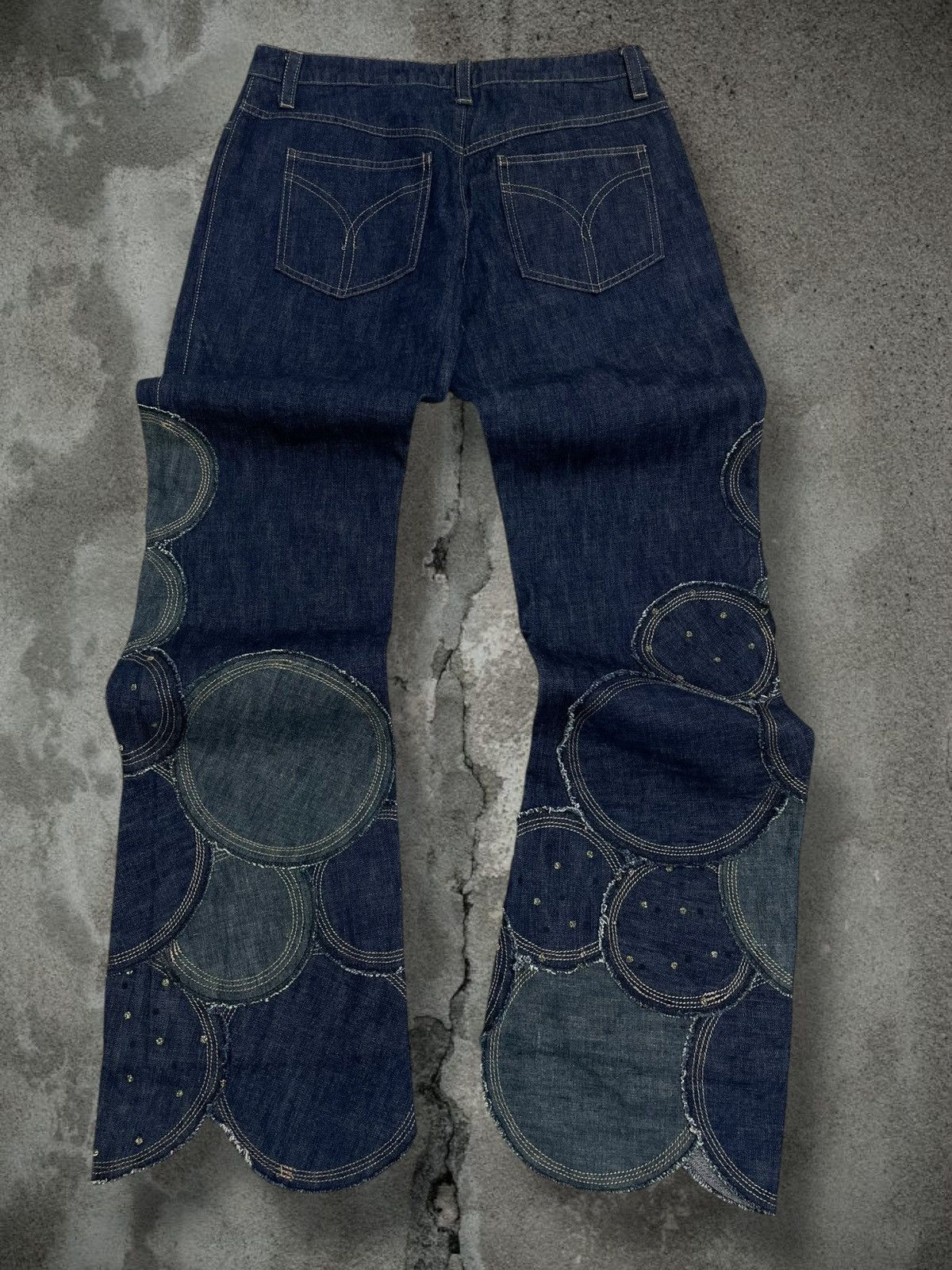 Tornado Mart Vintage Rare Japan Designer Garde Collective Art Patch Denim Size US 28 / EU 44 - 8 Thumbnail