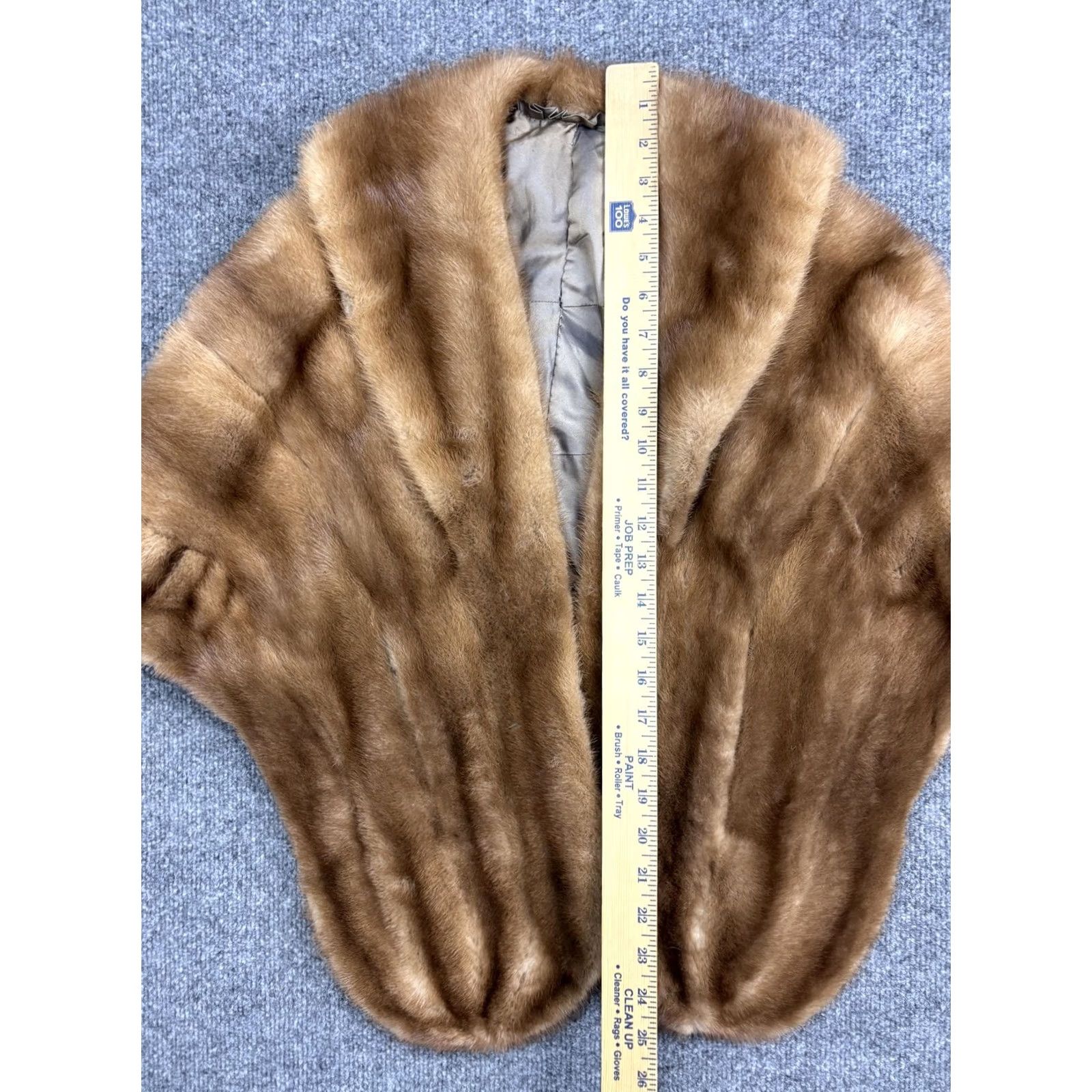 Vintage VINTAGE Fur Cape Womens One Size Brown Shawl Wrap Evening Formal Coat Stole Size ONE SIZE - 3 Thumbnail