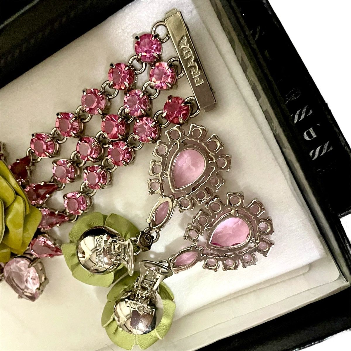 Prada Prada Rose Bracelet and Earrings Set Size ONE SIZE - 7 Thumbnail